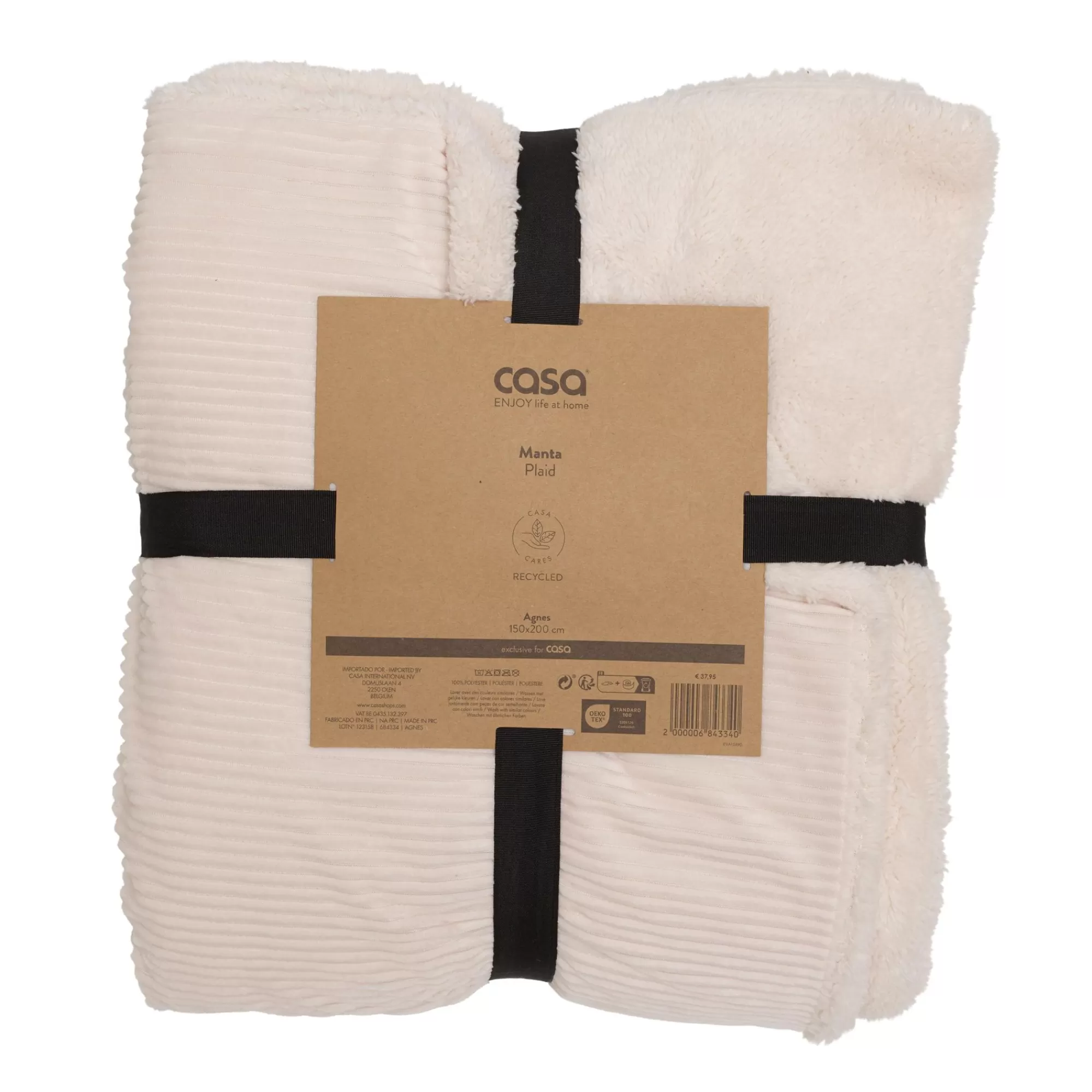 CASA Agnes Plaid Bianco Antico* Plaid