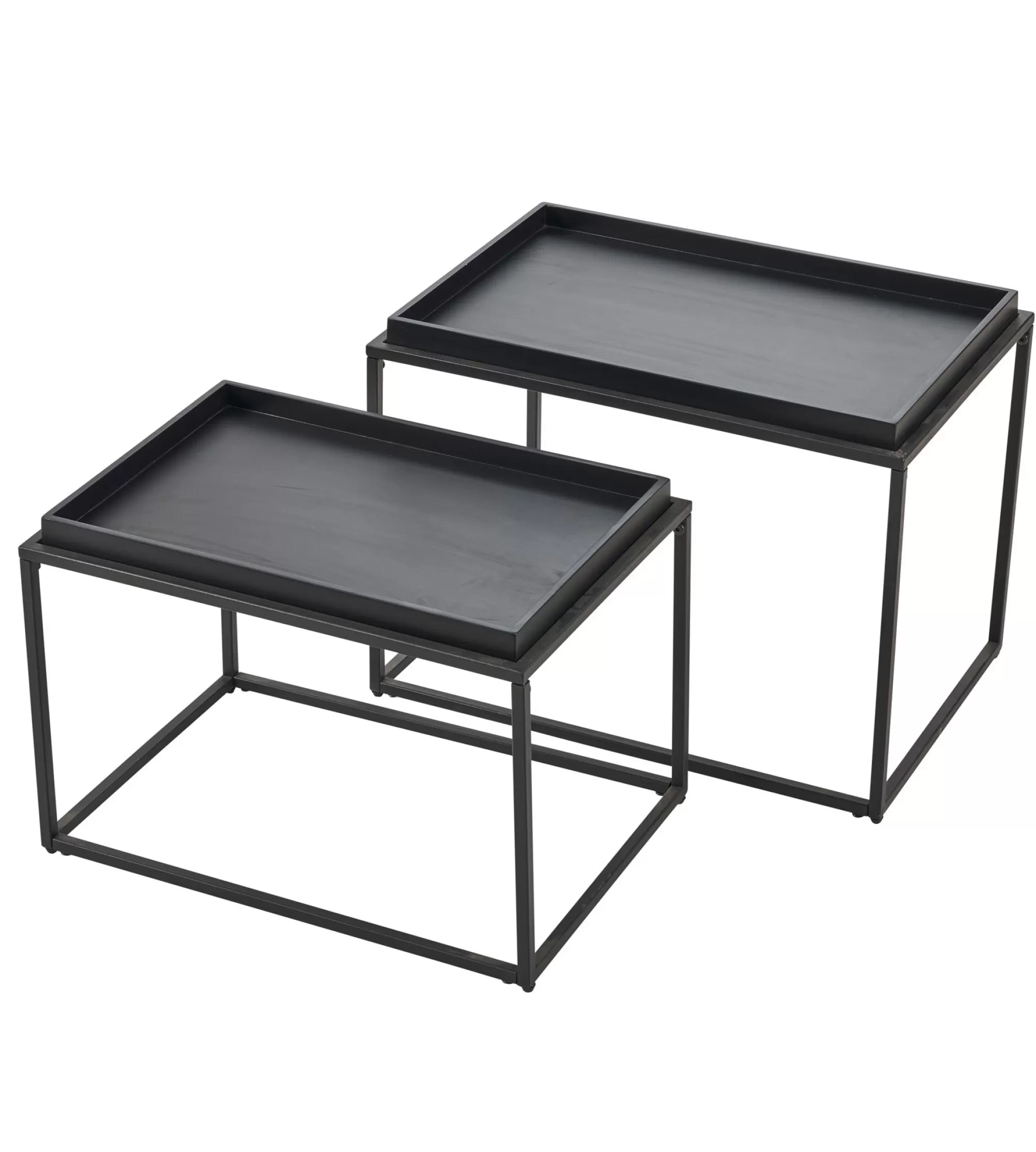 CASA Apollo Tavolini Set Di 2 Nero* Tavolini