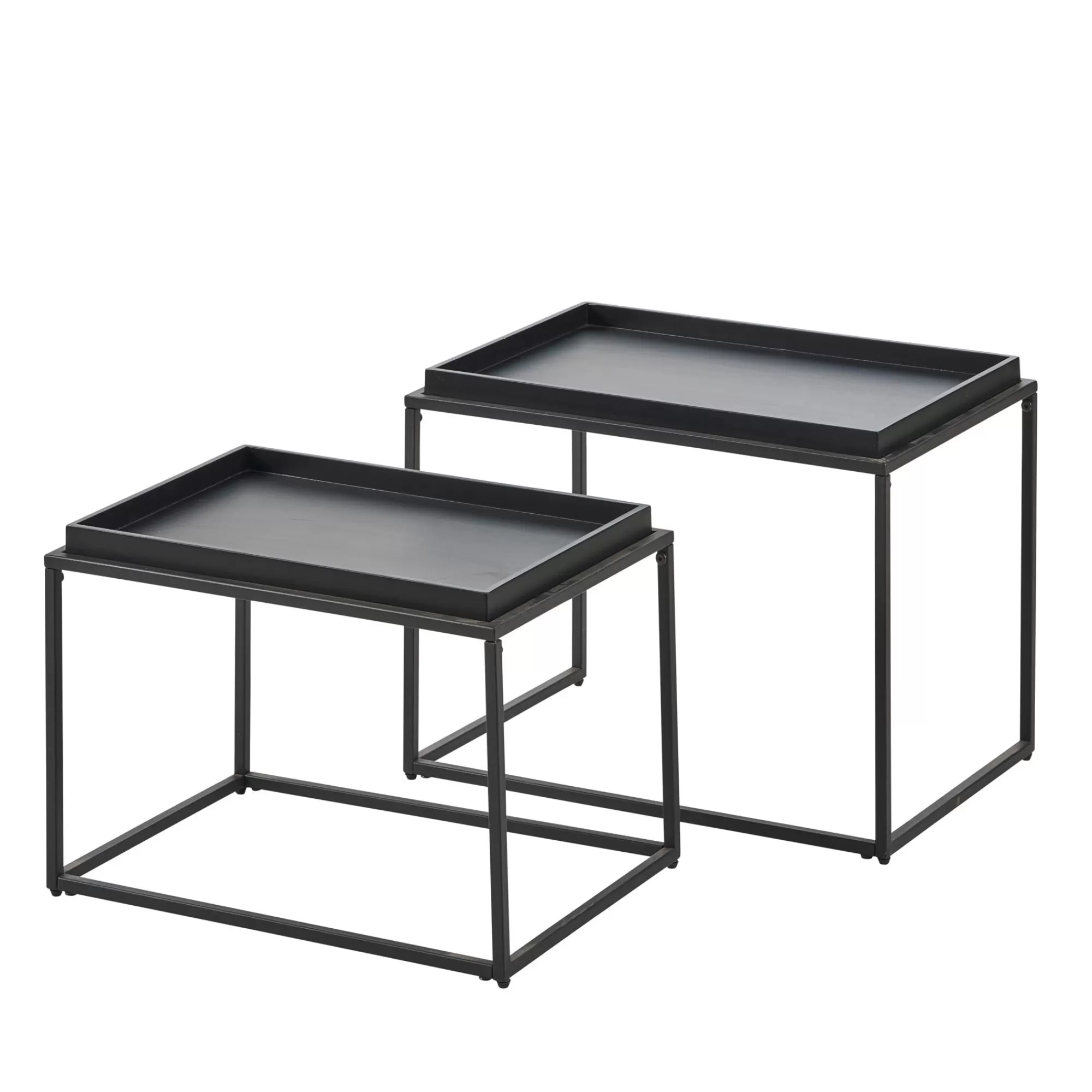 CASA Apollo Tavolini Set Di 2 Nero* Tavolini
