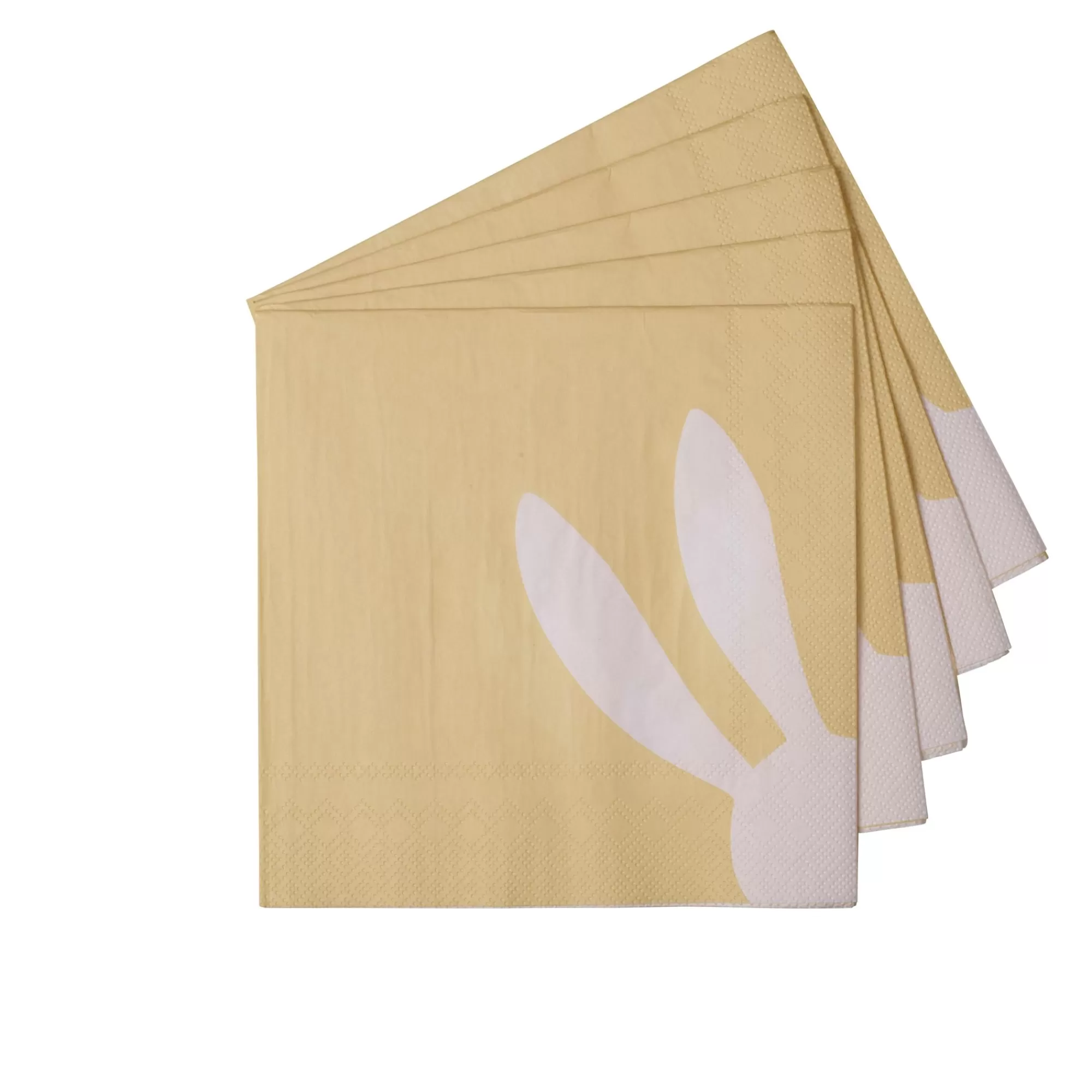 CASA Bunny Set Di 20 Tovaglioli Giallo* Tovaglioli