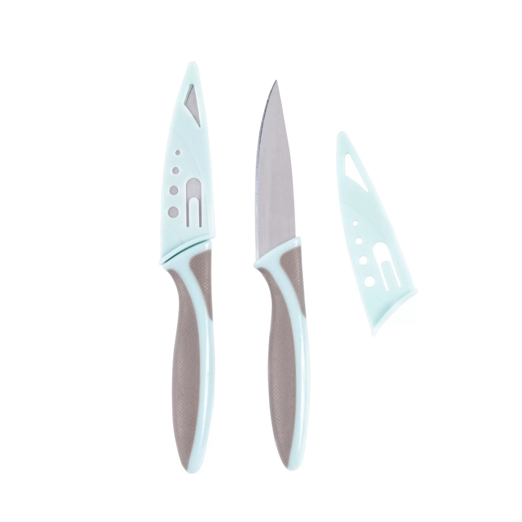 CASA Kitchen Pelapatate Set Di 2 Grigio, Blu* Coltelli Da Pelare