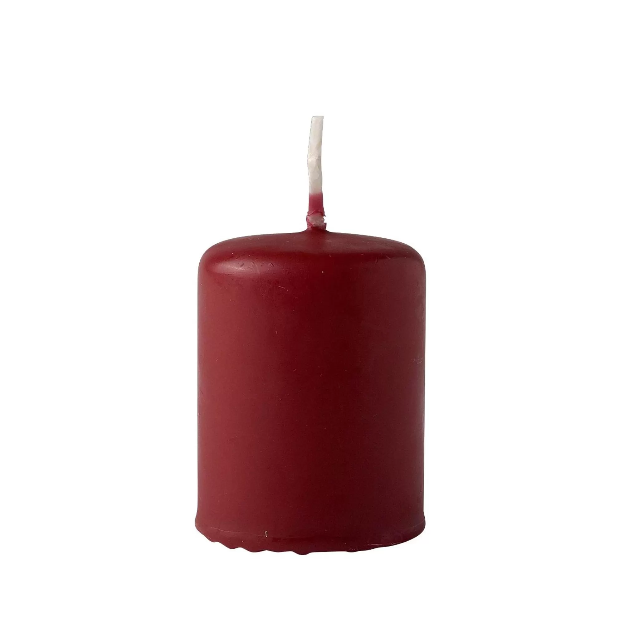 CASA Cilindro Candela Cilindrica Rosso Scuro* Candele