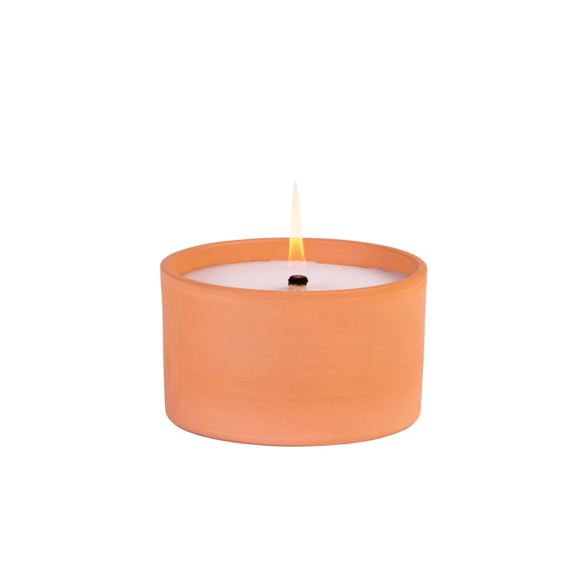 CASA Citronella Vaso Terracotta Bianco, Verde* Candele Da Giardino