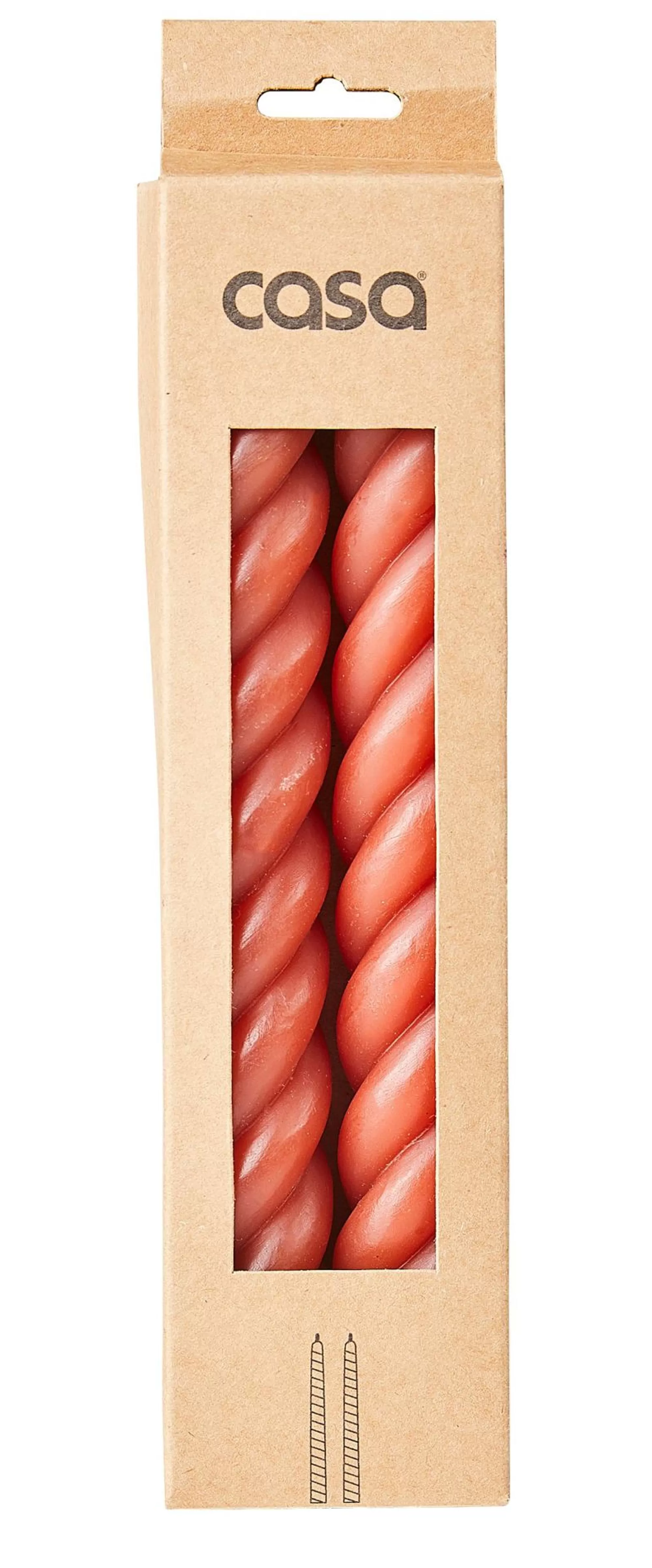 CASA Curl Candele Set Da 2 Rosso* Candele