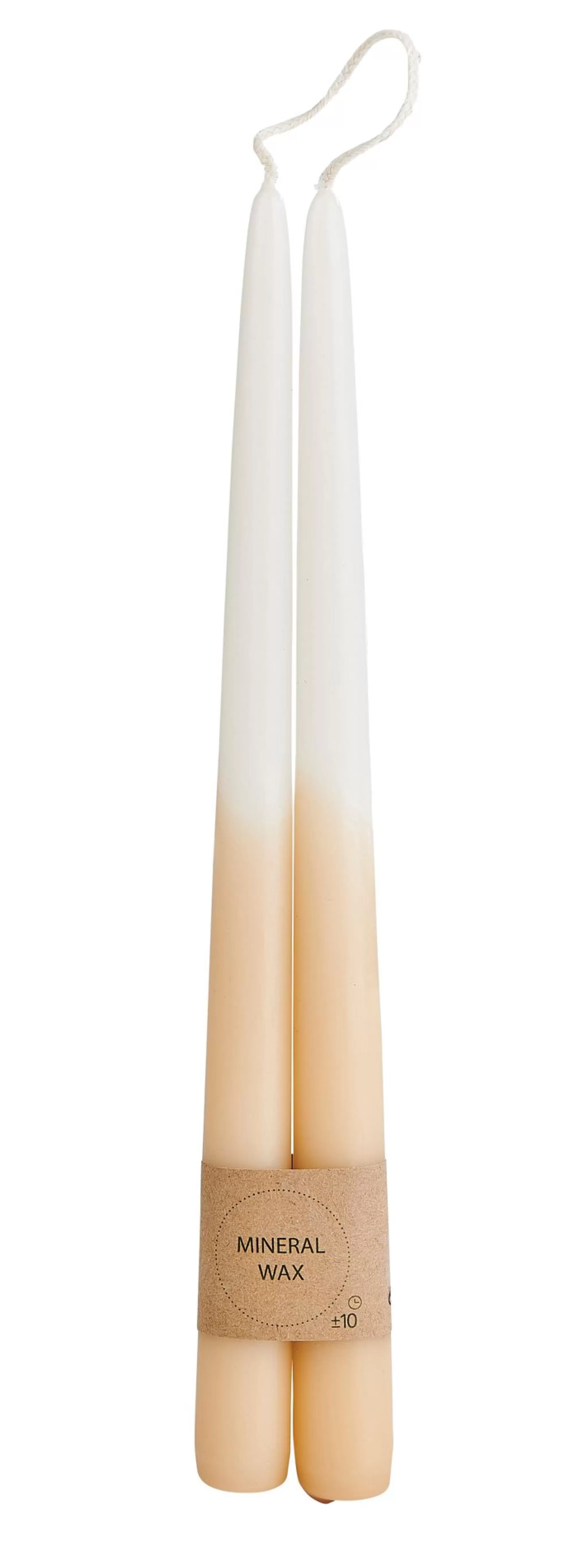CASA Duo Candele Da Cena Set Di 2 Crema, Marrone Chiaro, Multicolore* Candele