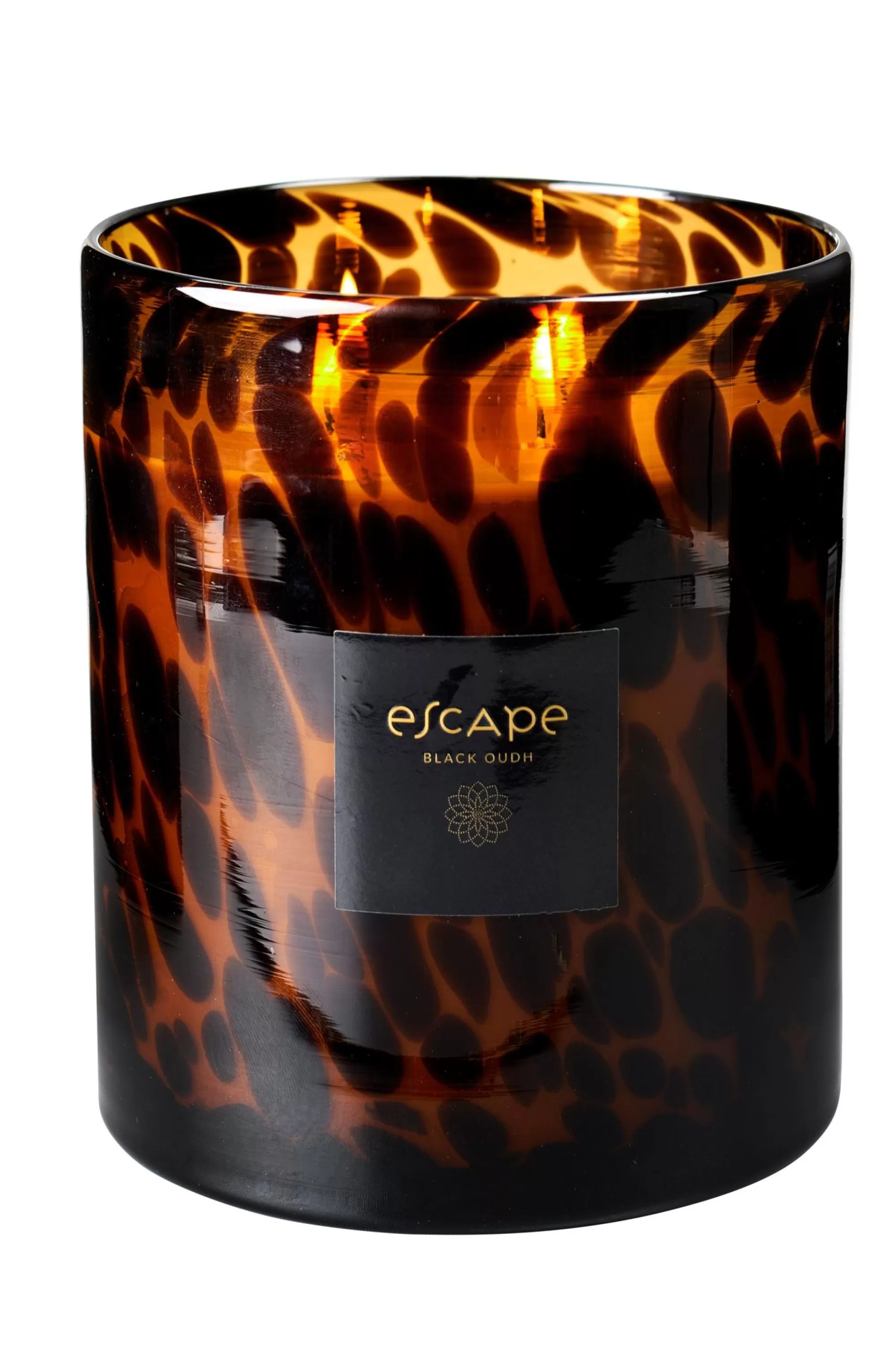 CASA Escape Black Oudh Candela Profumata In Vaso Nero, Marrone, Ocra* Candele