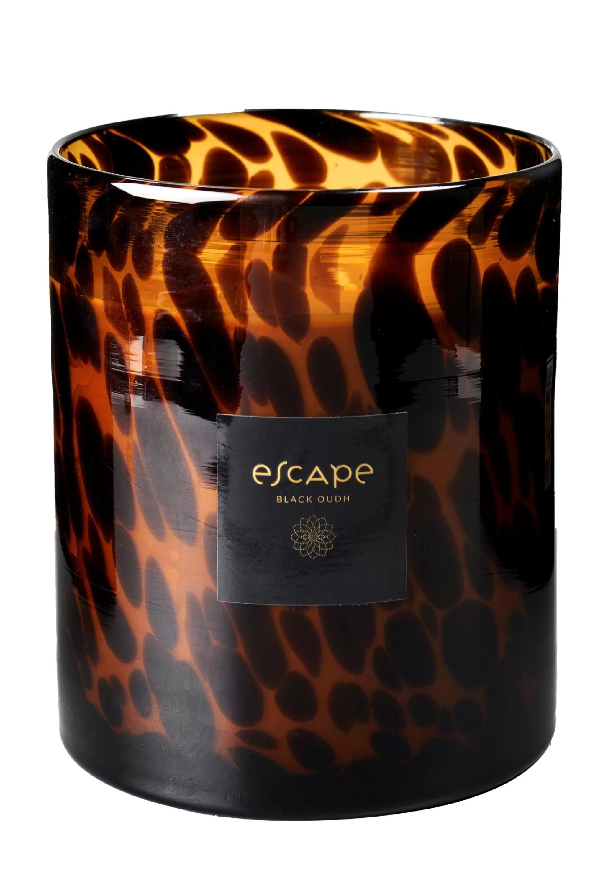 CASA Escape Black Oudh Candela Profumata In Vaso Nero, Marrone, Ocra* Candele