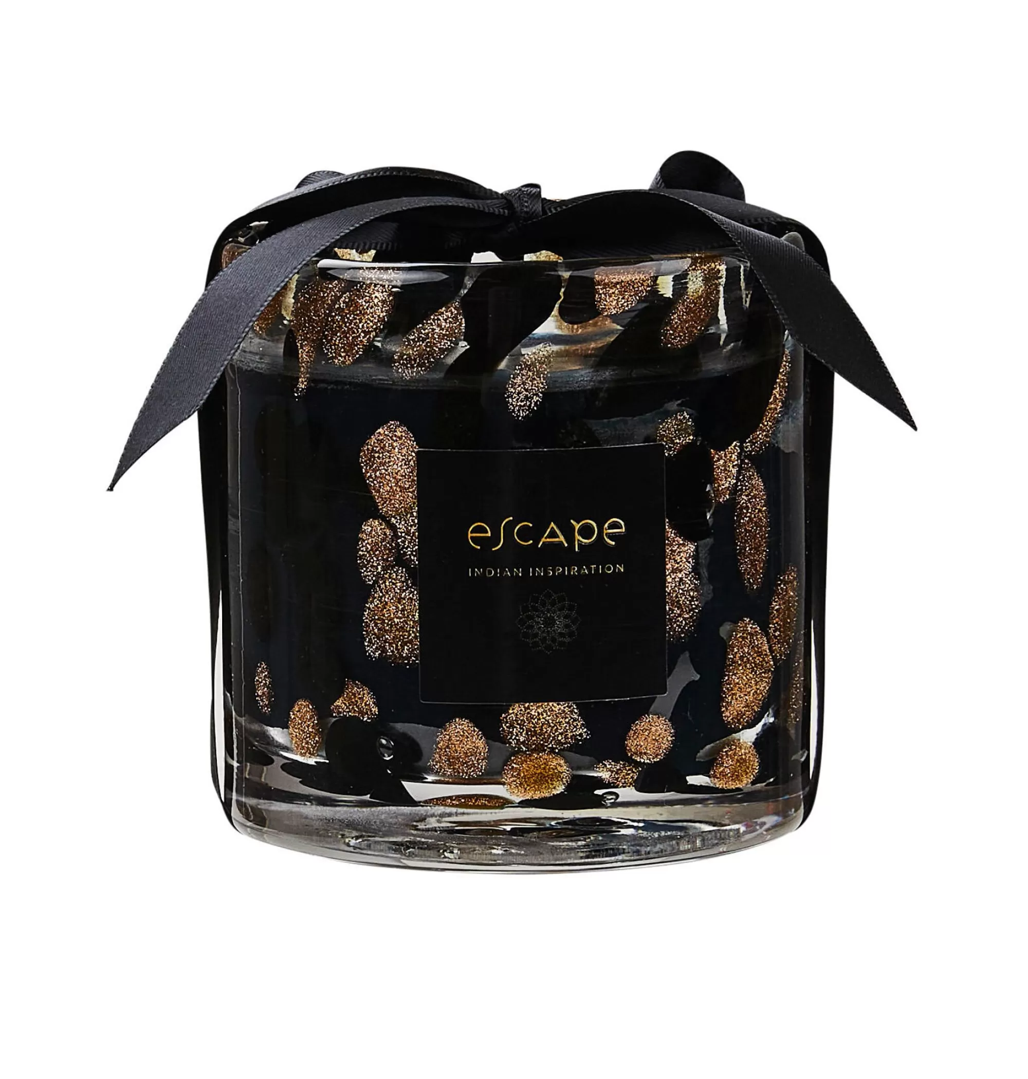 CASA Escape Indian Inspiration Candela Profumata In Vaso Nero, Rame, Multicolore* Candele