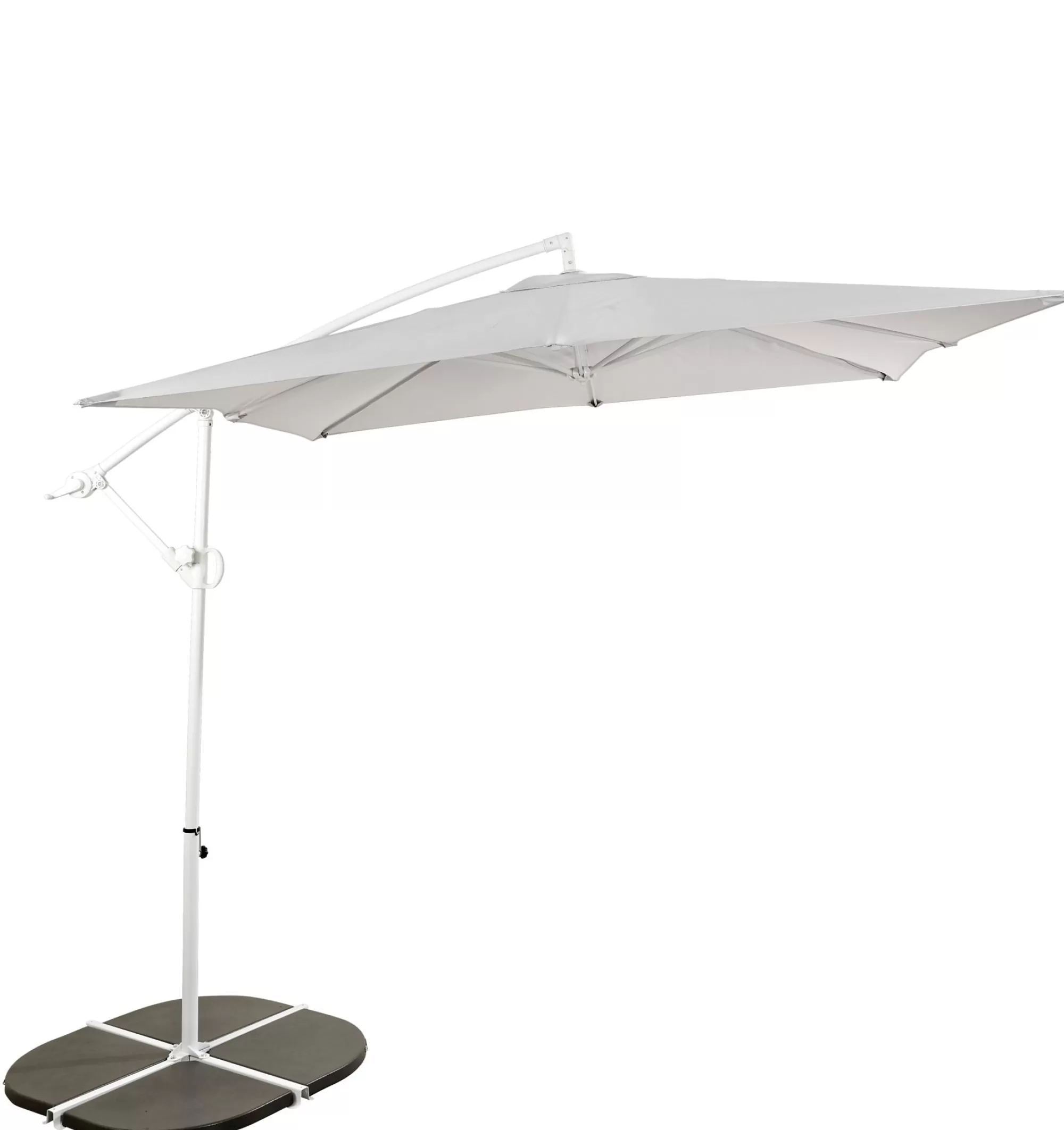 CASA Fiji Ombrellone Sospeso Senza Base Grigio Chiaro* Ombrelloni