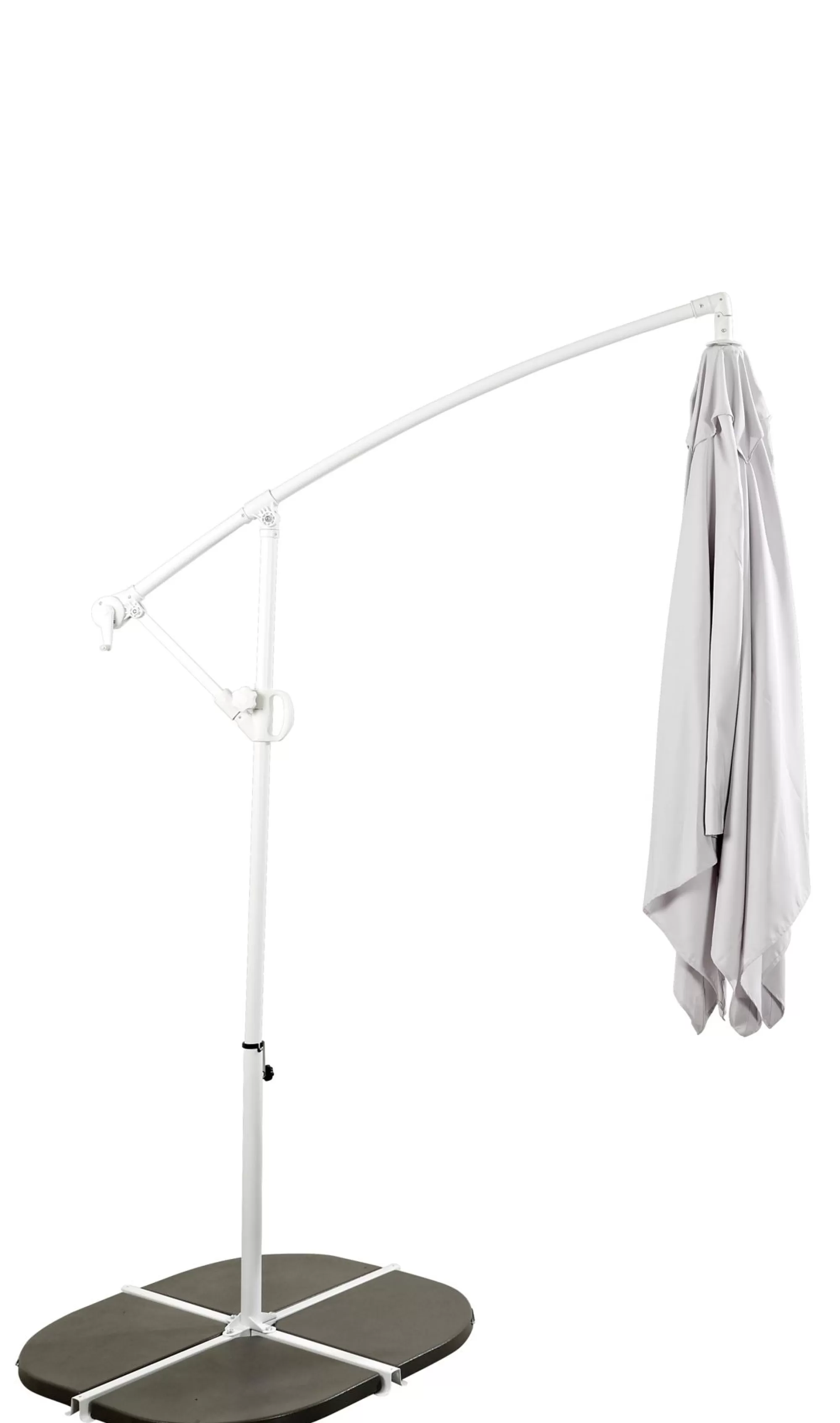 CASA Fiji Ombrellone Sospeso Senza Base Grigio Chiaro* Ombrelloni