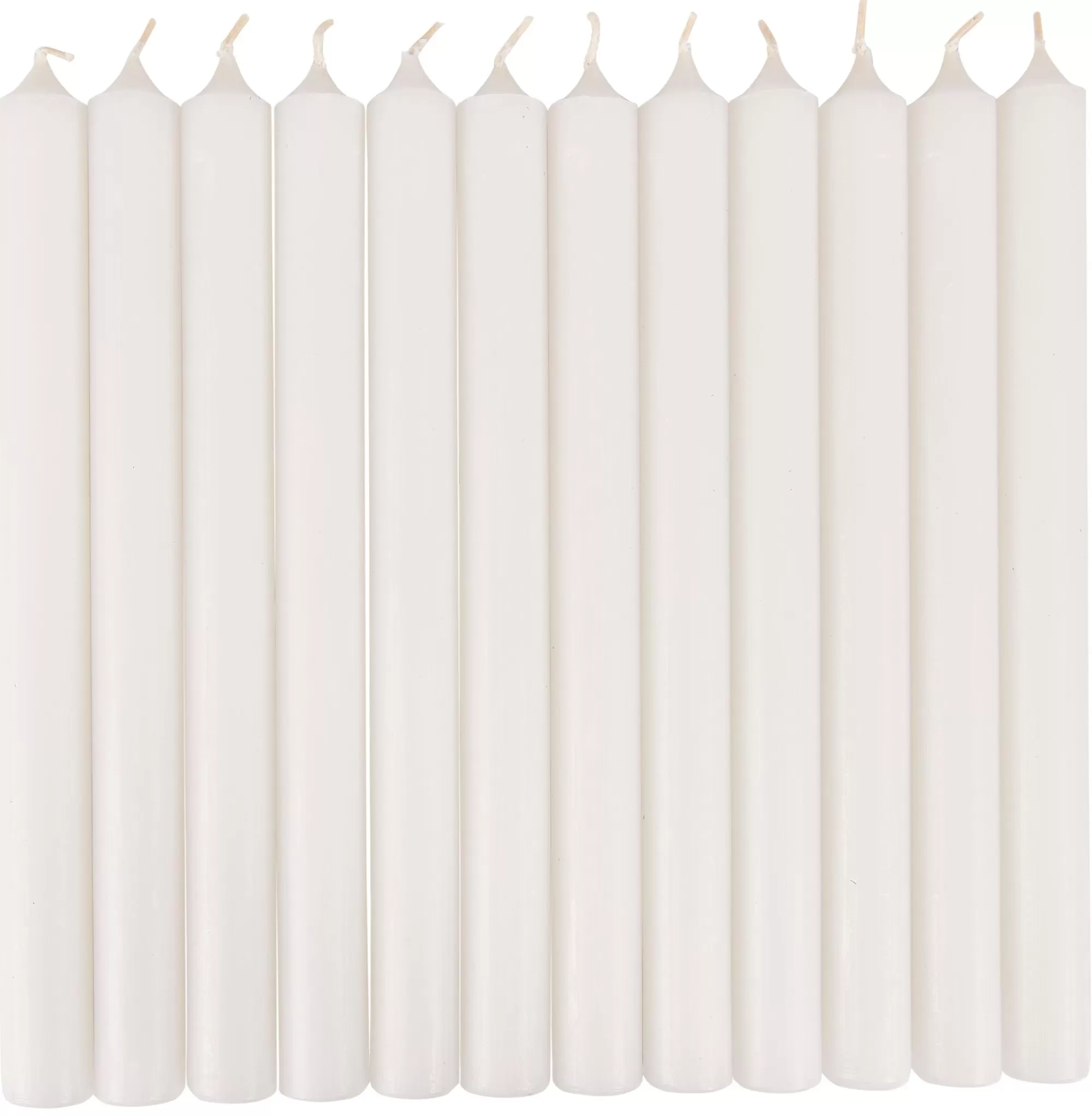 CASA Fina Candele Set Di 12 Bianco* Candele