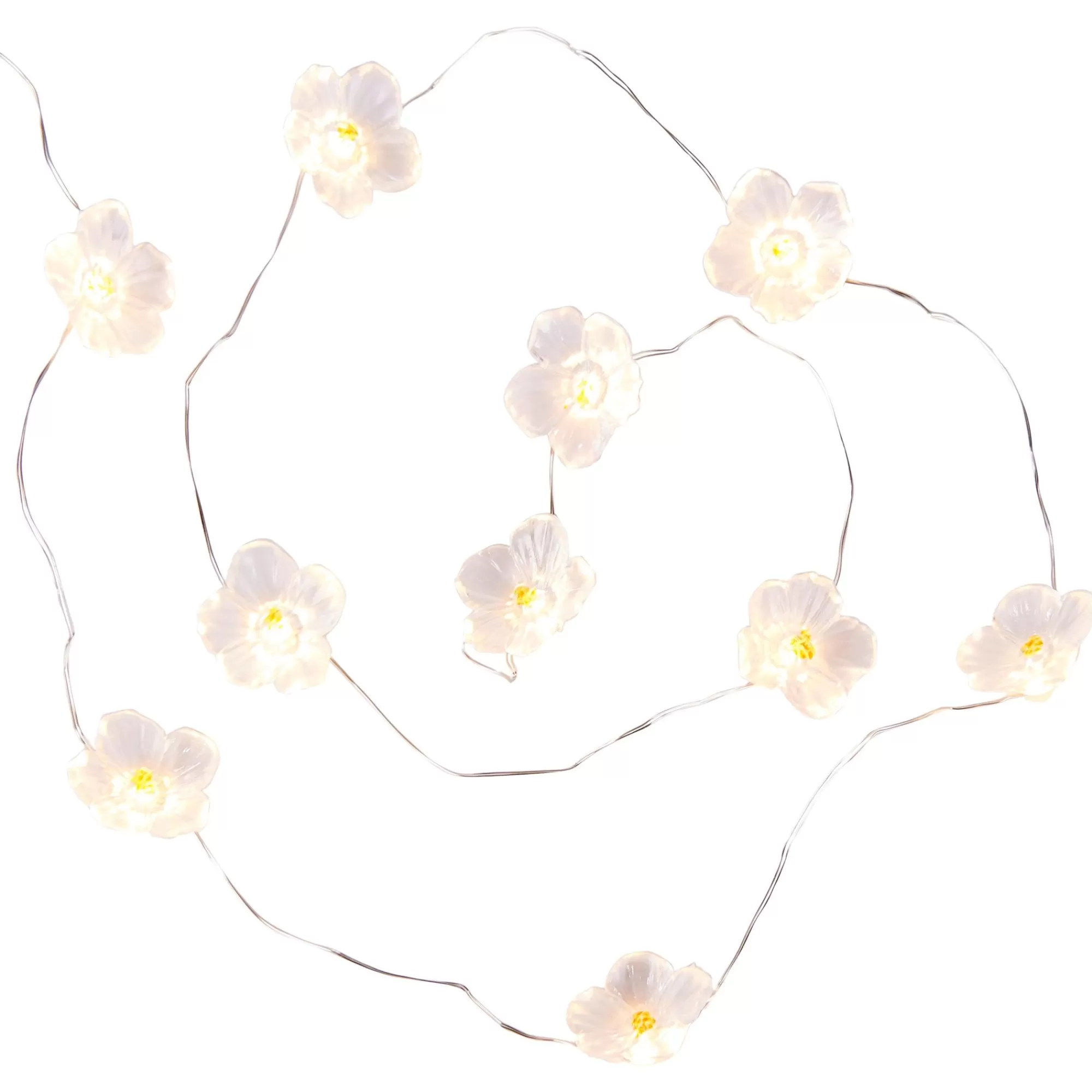 CASA Flower Filo Luminoso Bianco, Giallo, Viola* Fili Luminosi