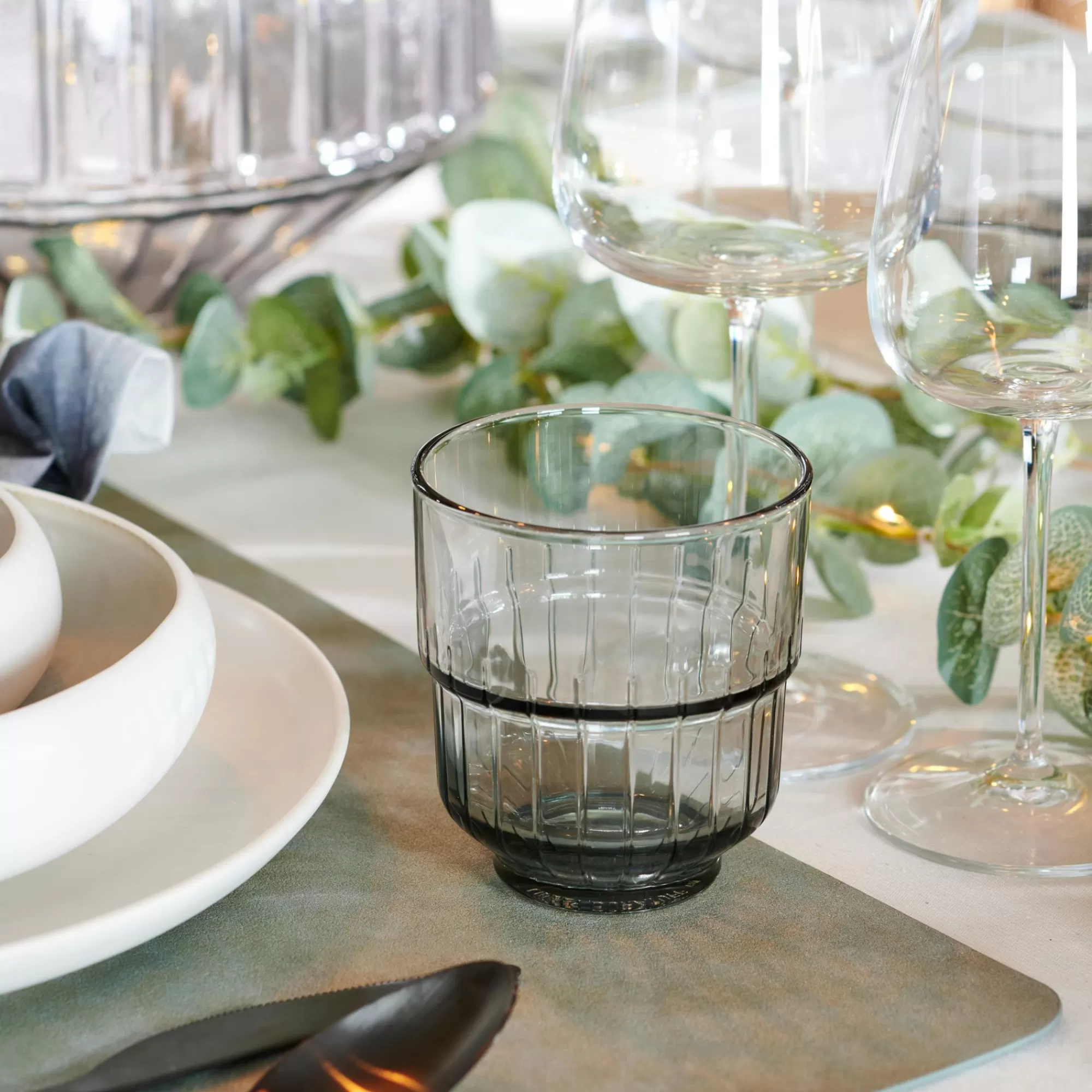 CASA Linq Vetro Grigio* Bicchieri Da Acqua
