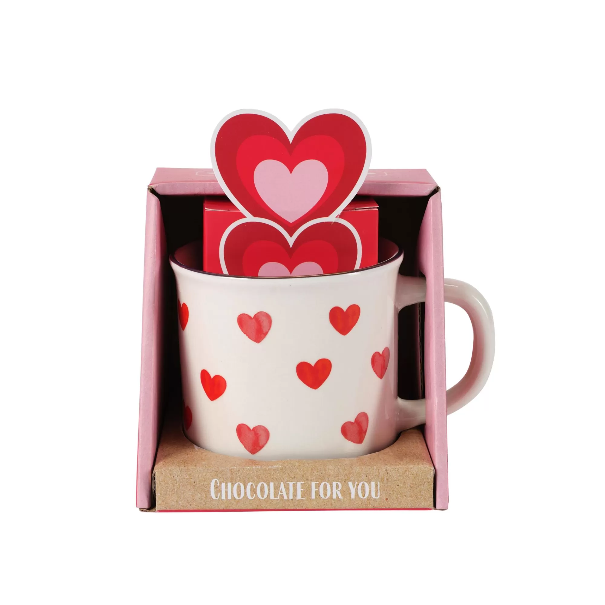 CASA Lovely Set Regalo Bianco, Rosso* Mug