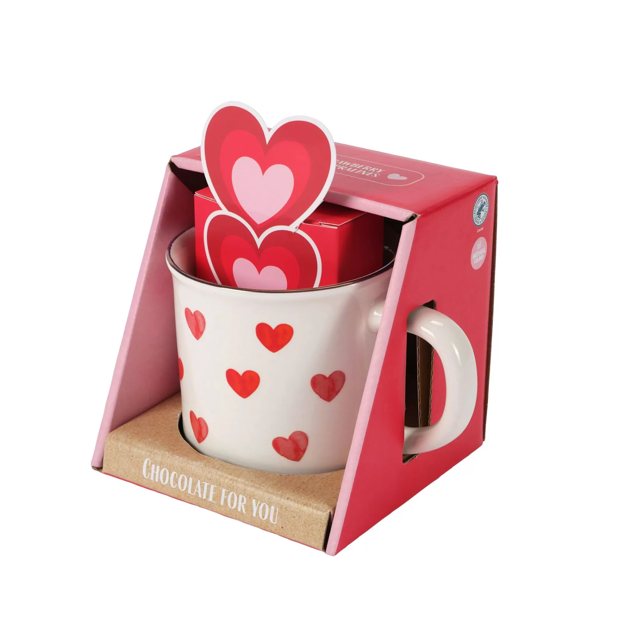 CASA Lovely Set Regalo Bianco, Rosso* Mug