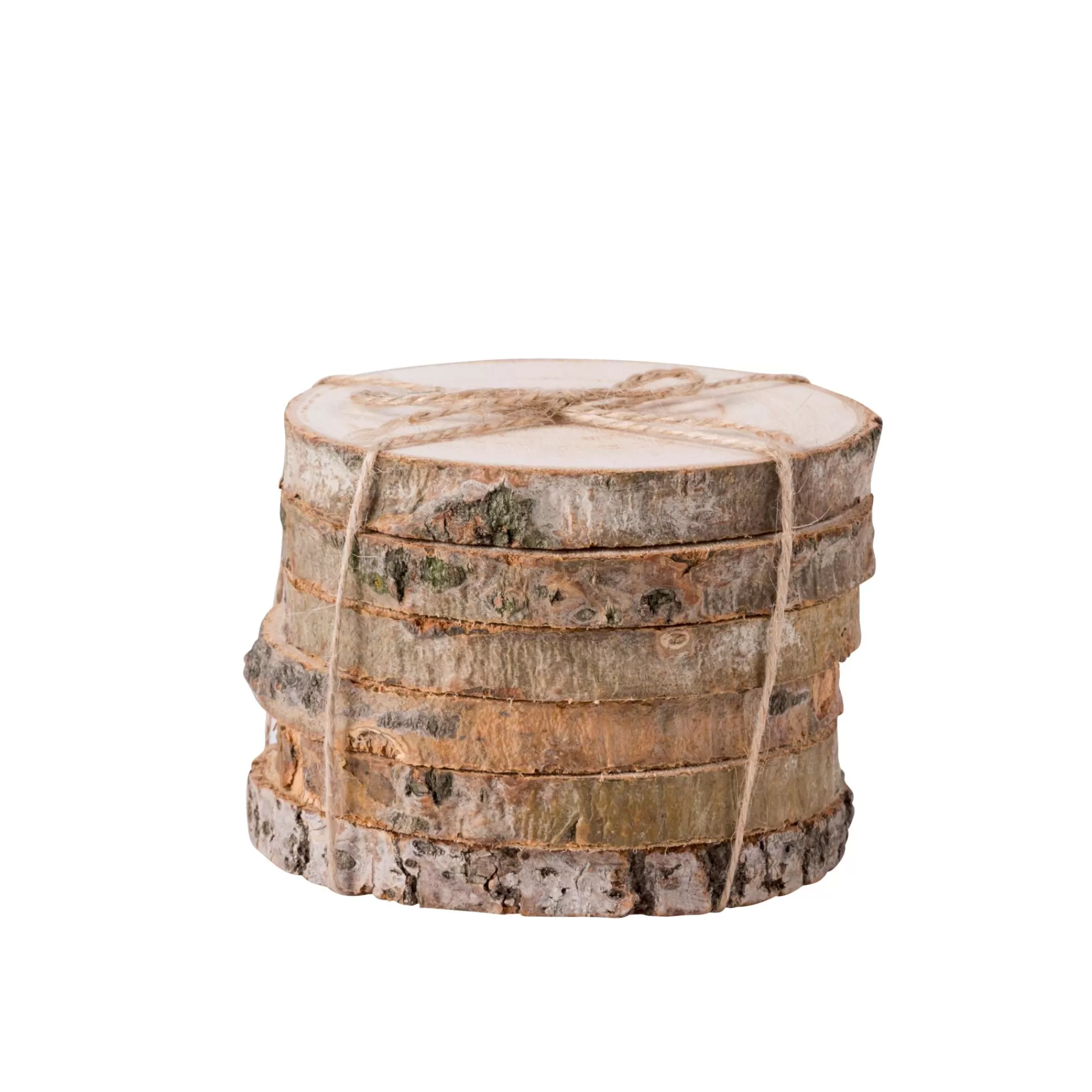 CASA Madera Sottobicchieri Set Di 6 Naturale* Accessori Per Cocktail