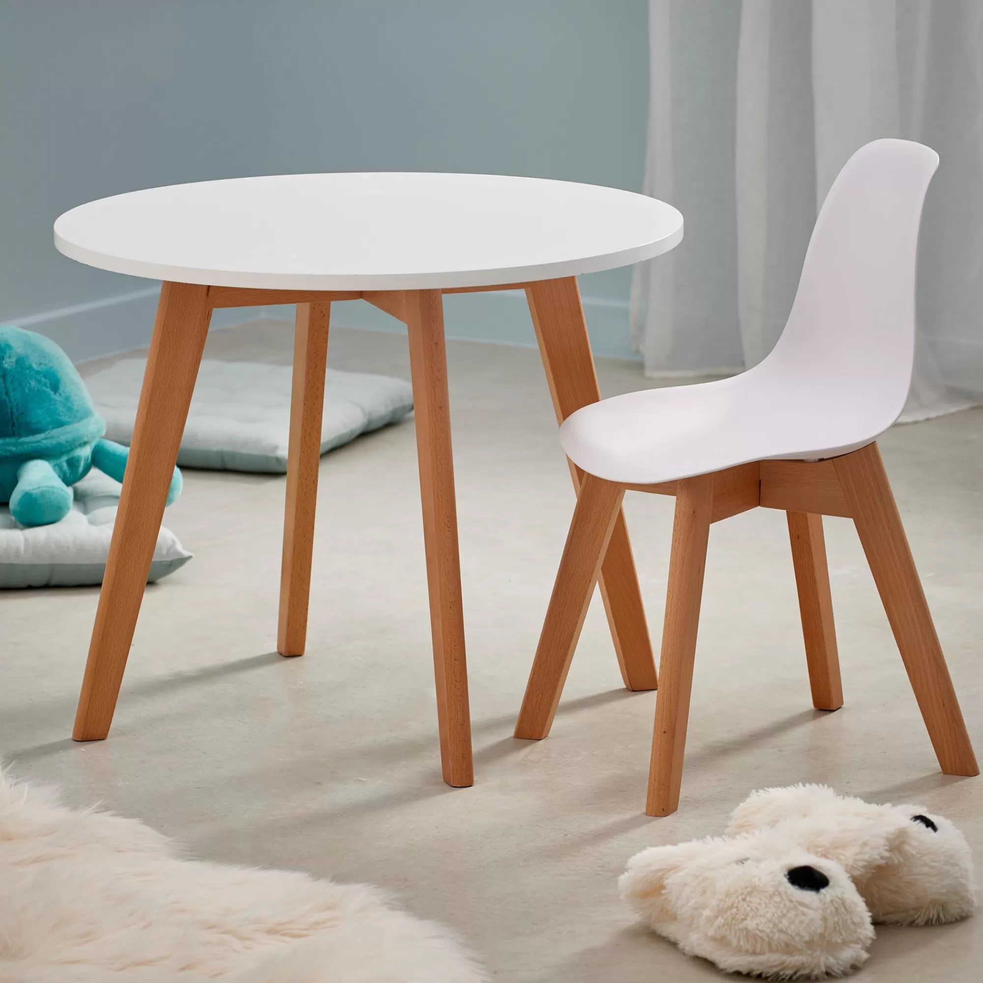 CASA Mathias Sedia Per Bambini Bianco, Naturale* Mobili Per Bambini