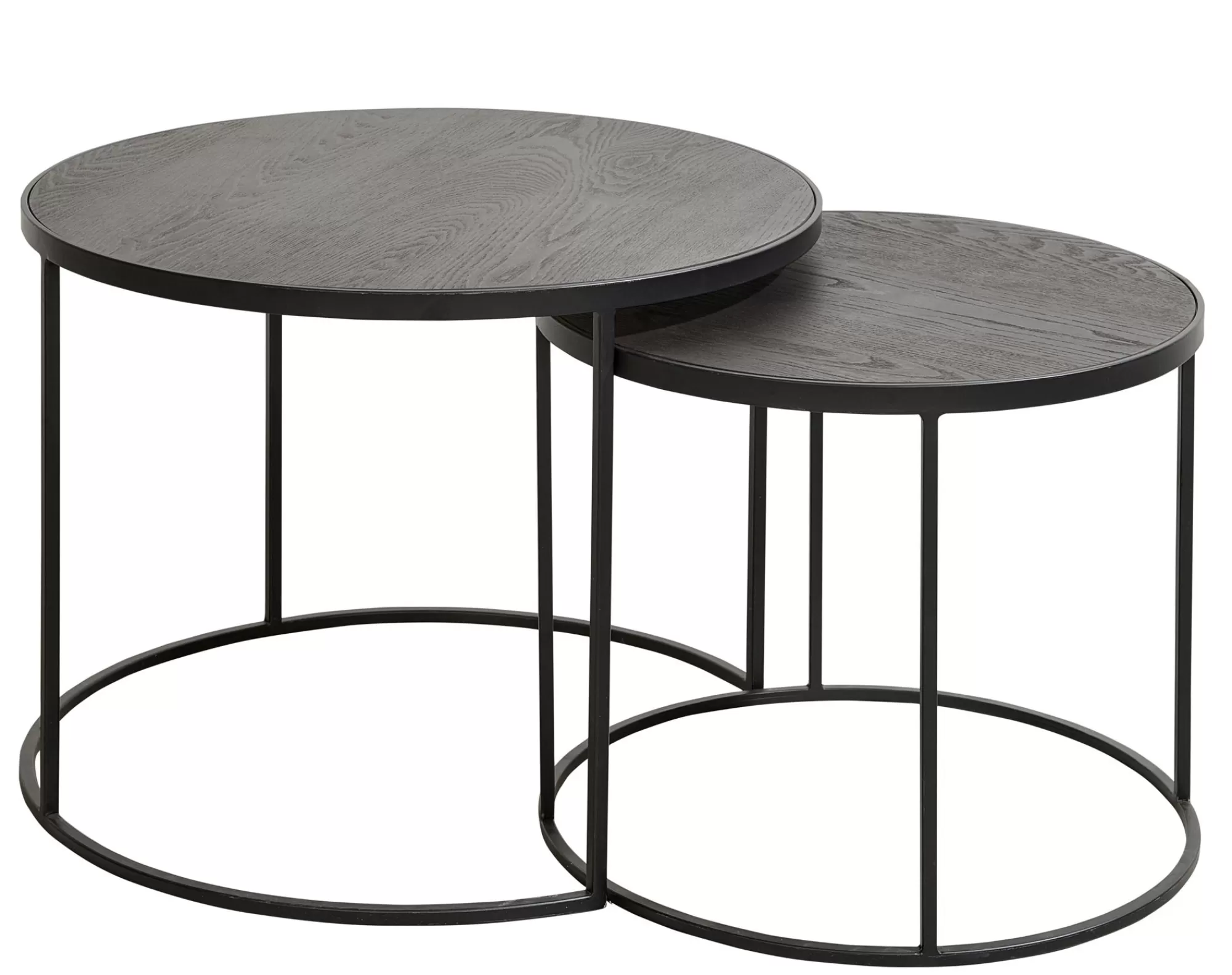 CASA Memphis Tavolini Set Di 2 Gambe Nero* Tavolini