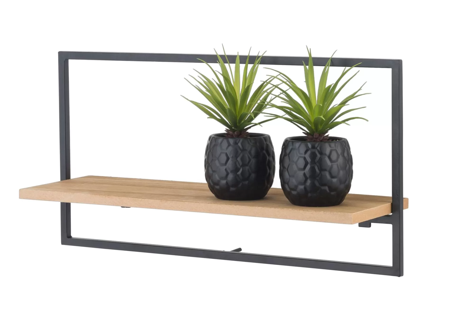 CASA Mix&Match Organiser Da Parete Nero, Naturale* Scaffali Da Parete