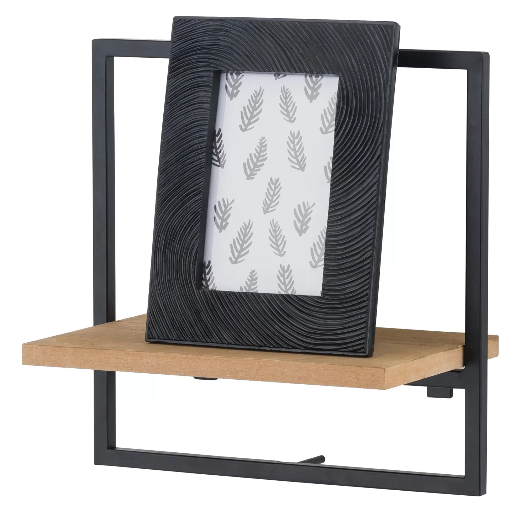 CASA Mix&Match Organiser Da Parete Nero, Naturale* Scaffali Da Parete