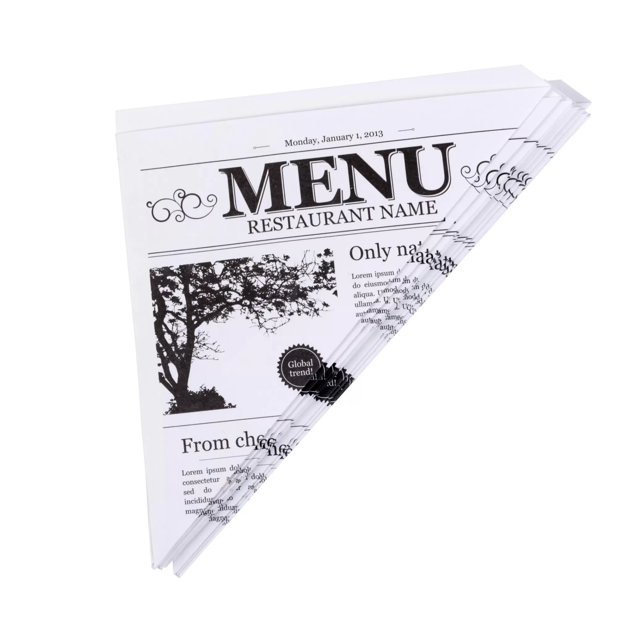 CASA Njam Cartocci Set Di 10 Pezzi Nero, Bianco* Aperitivo E Tapas
