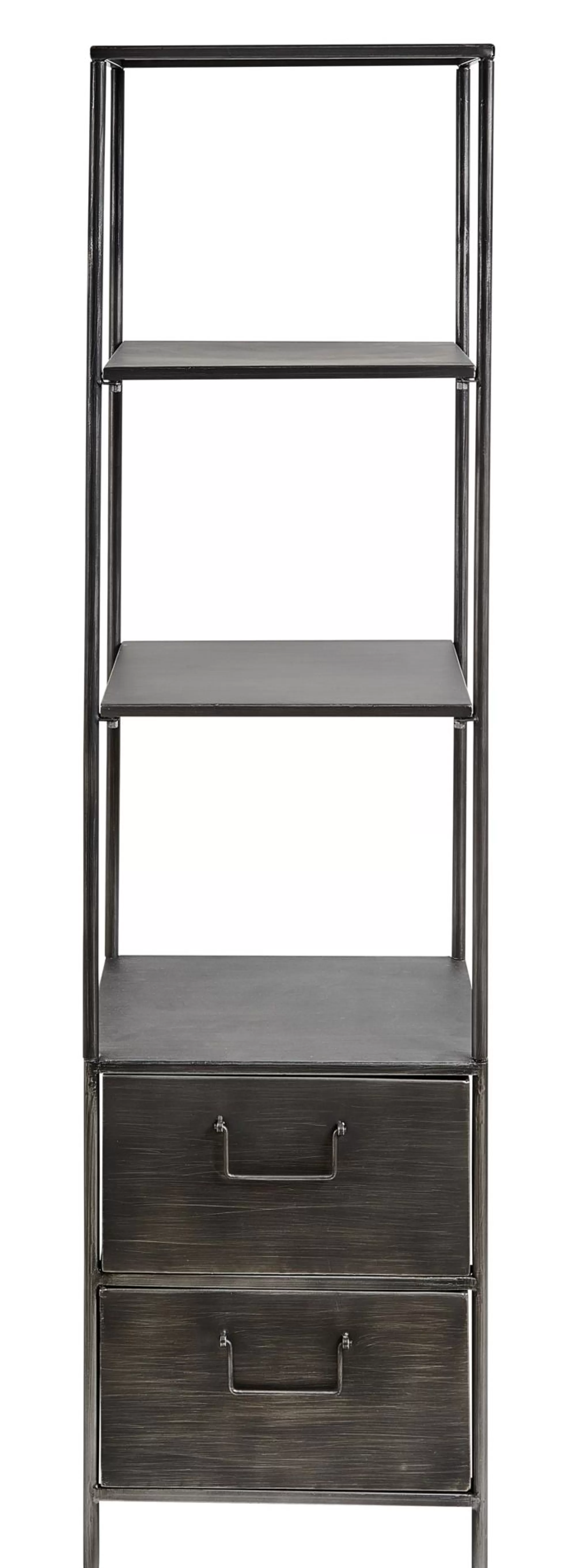 CASA Pharma Scaffale Da Parete Con 2 Cassetti Nero* Scaffali Da Parete