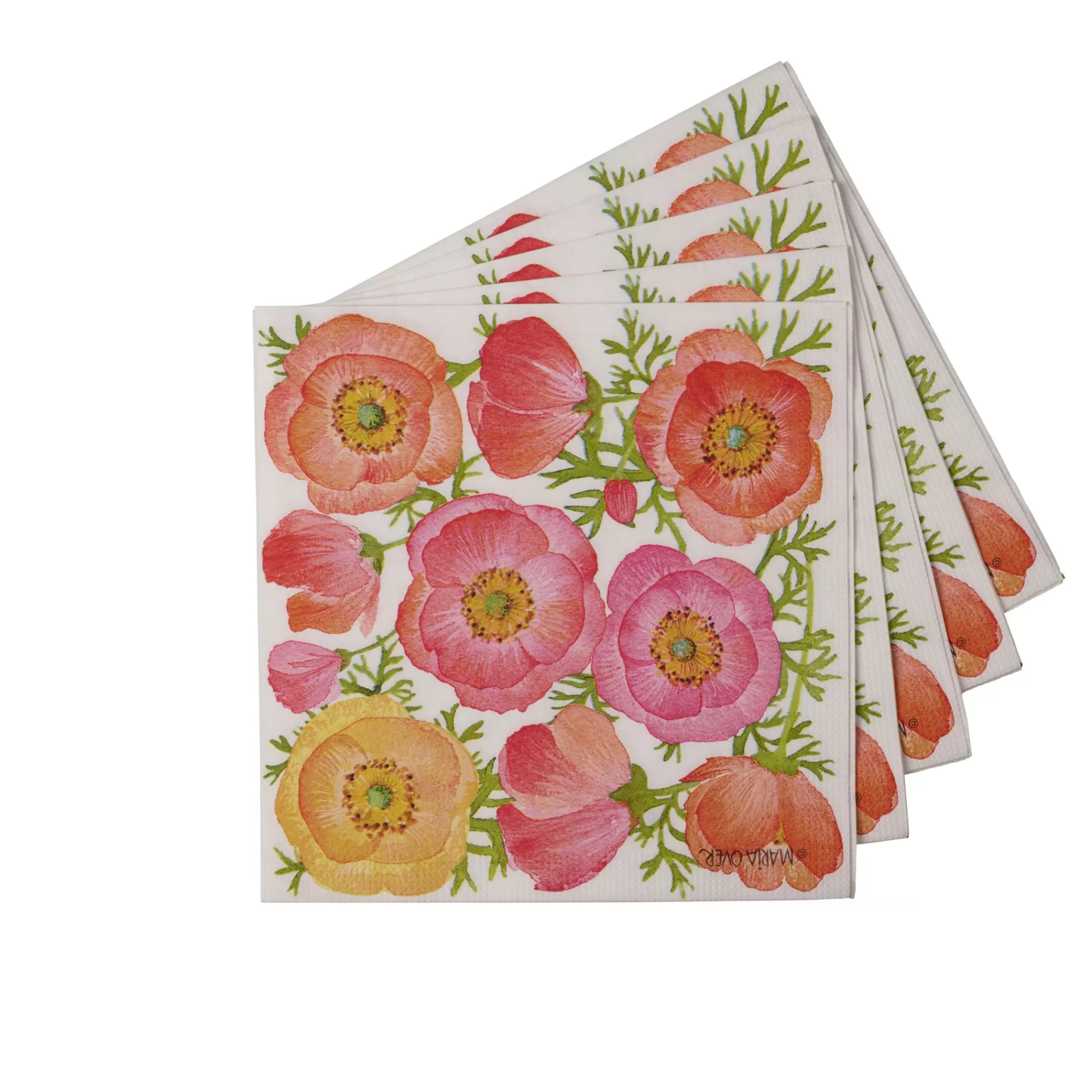 CASA Poppy Set Di 20 Tovaglioli Rosso* Tovaglioli