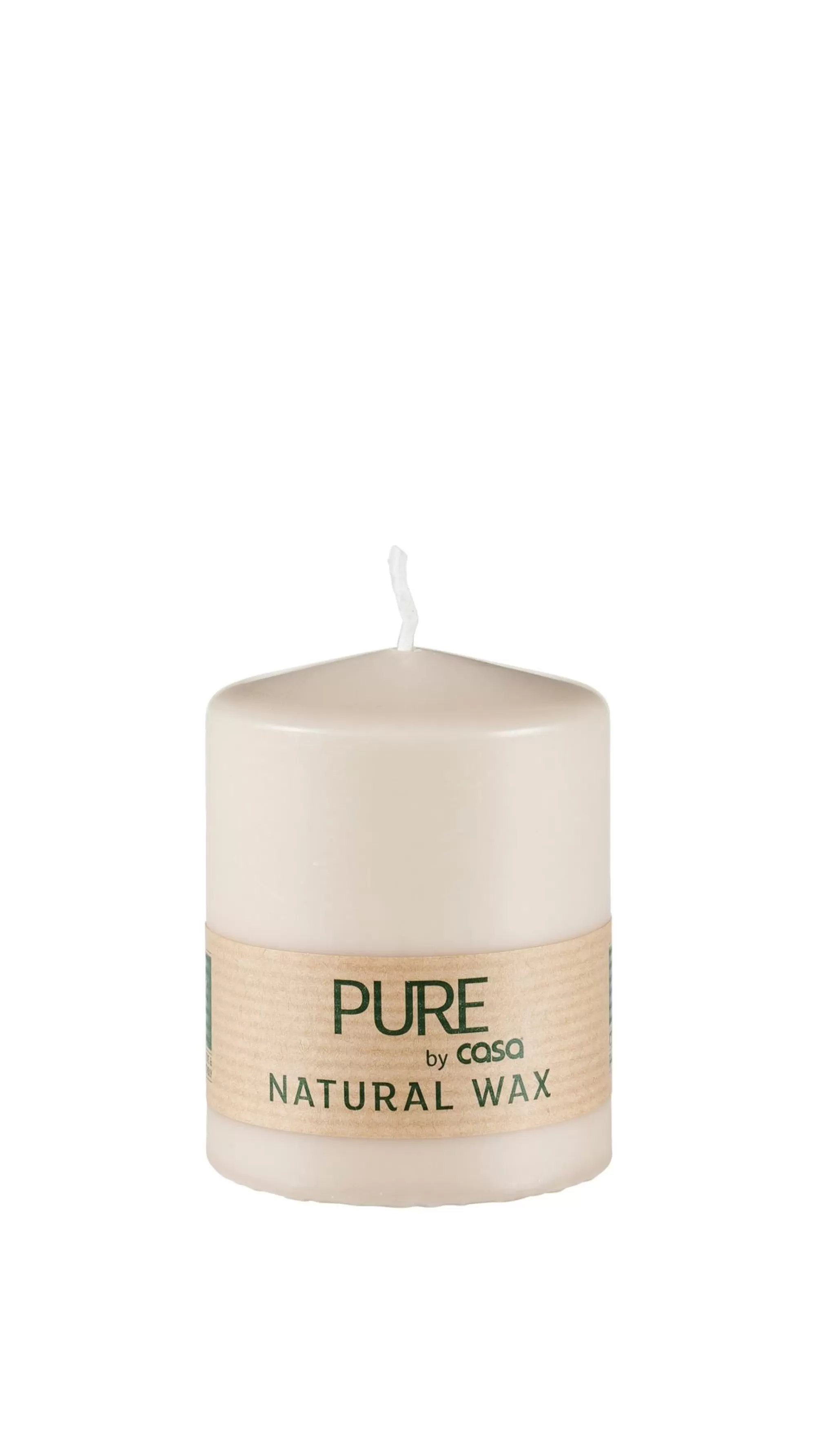 CASA Pure Candela Cilindrica Marrone Chiaro* Candele