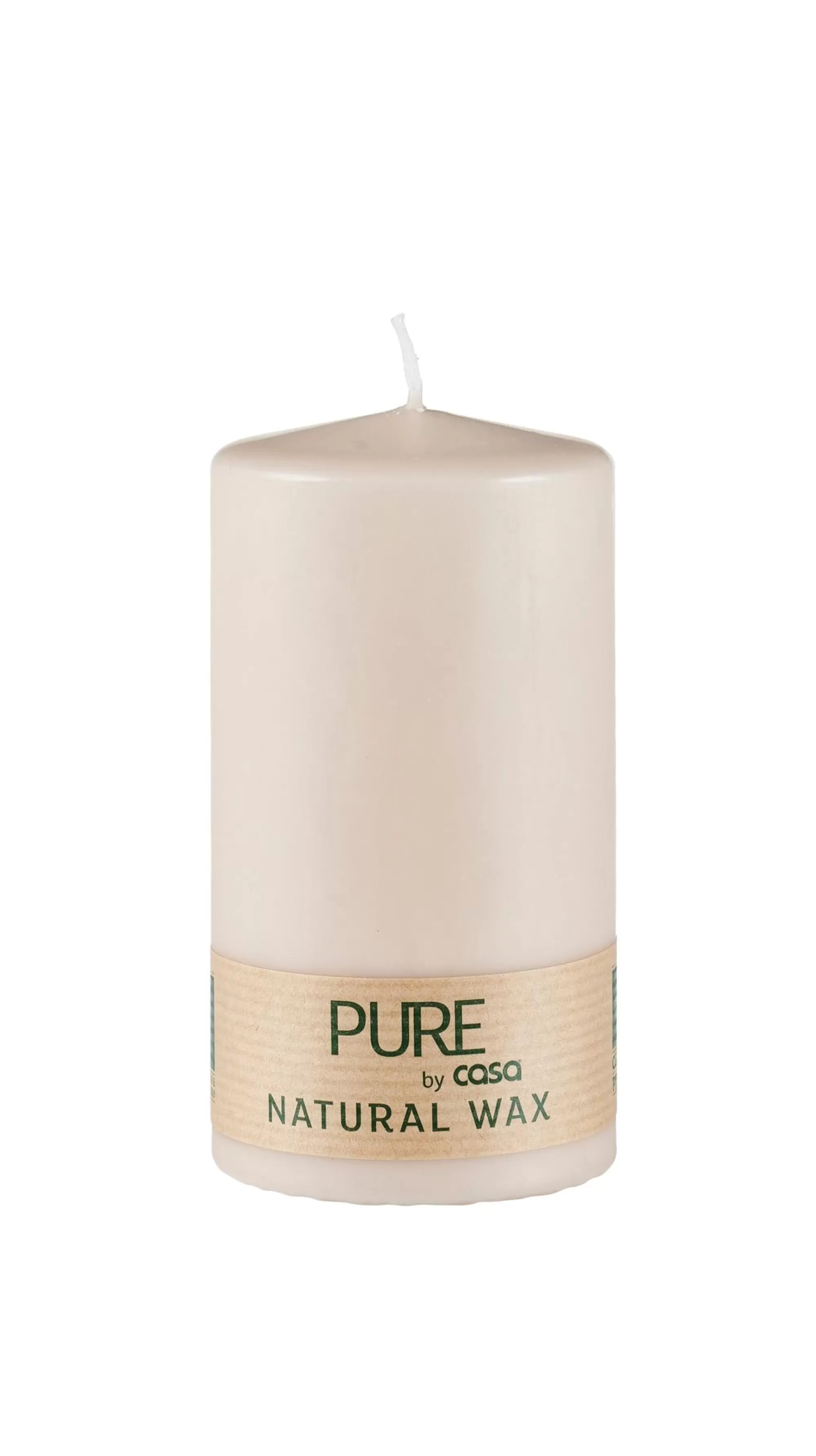 CASA Pure Candela Cilindrica Marrone Chiaro* Candele