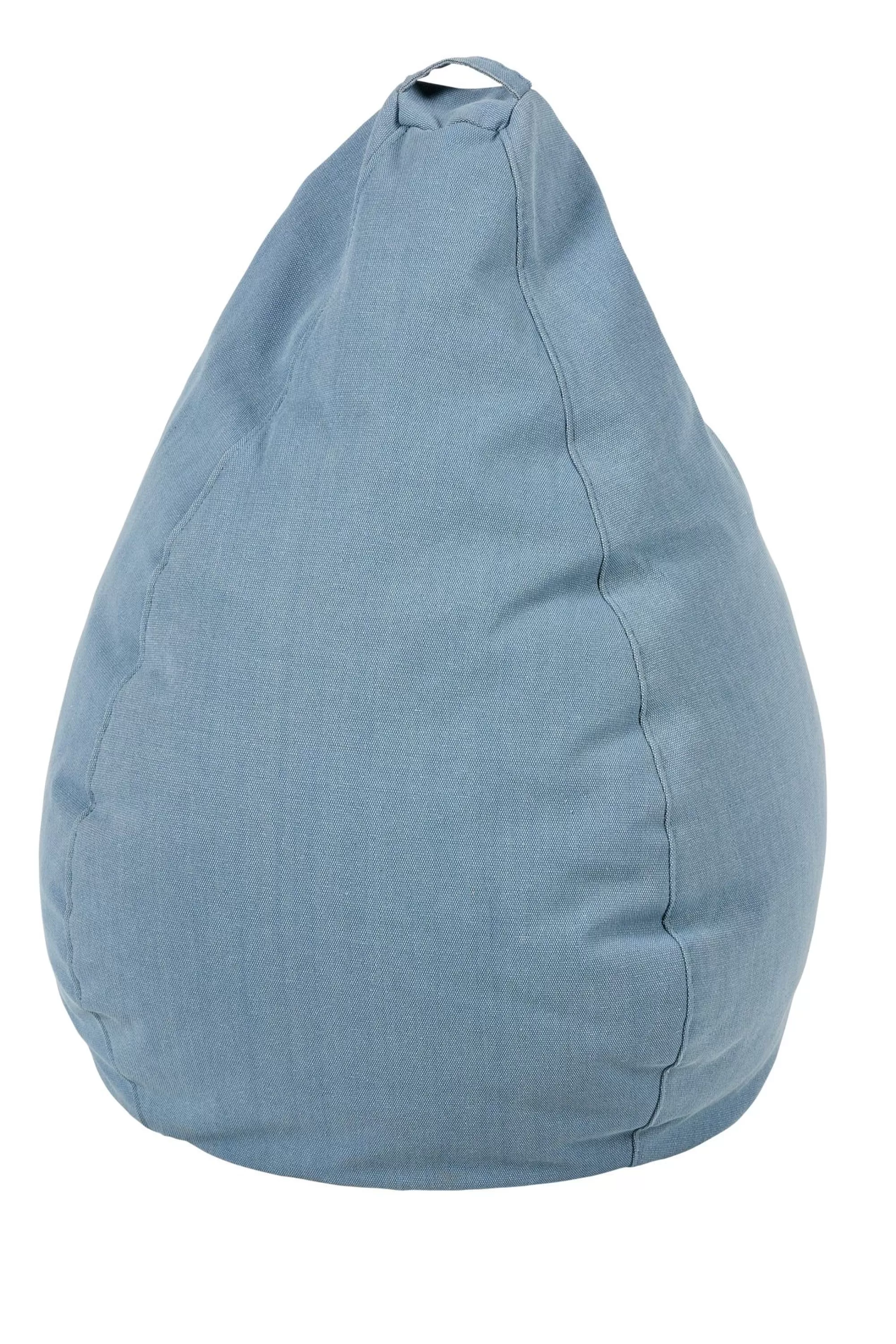CASA Relaxo Poltrona A Sacco Blu* Pouf
