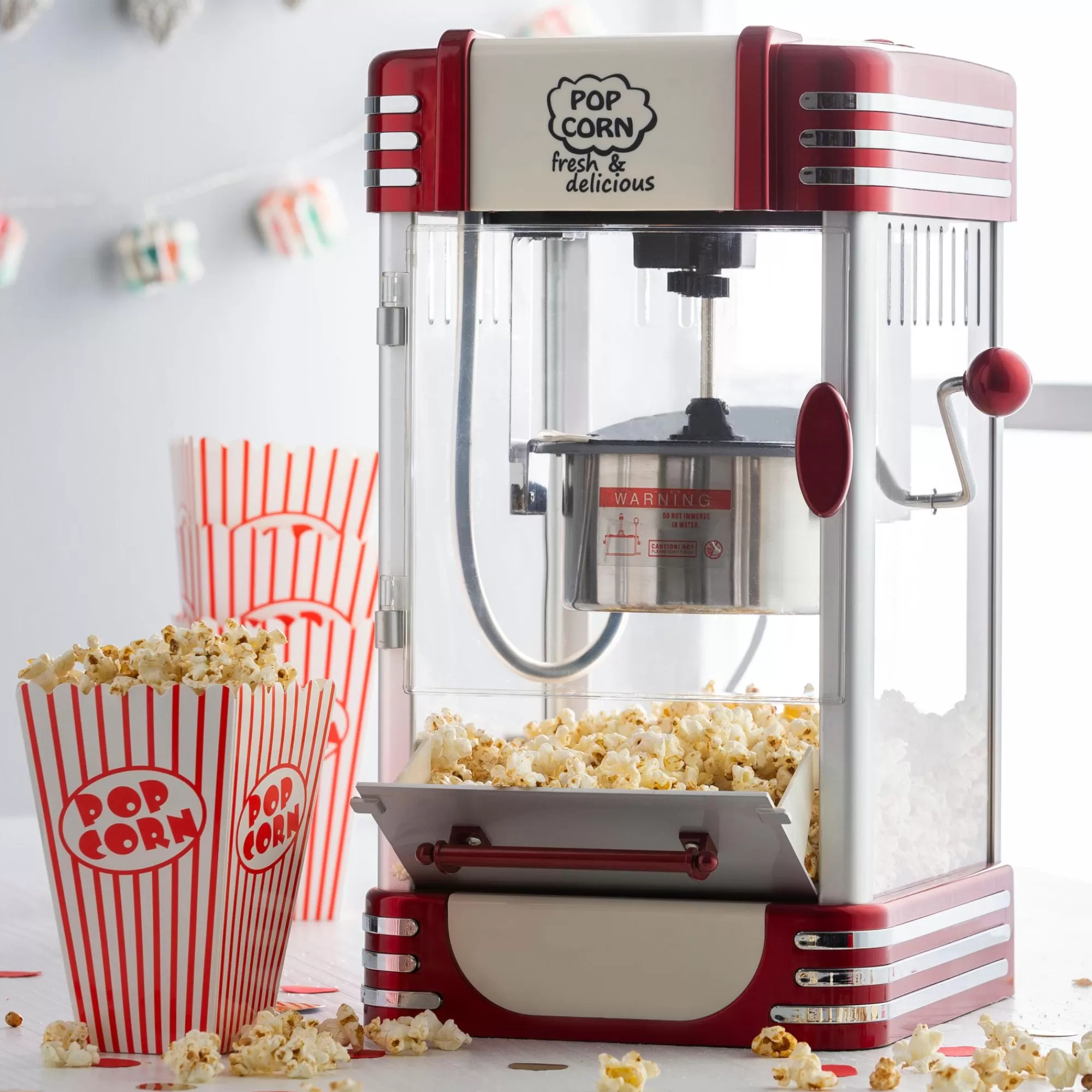 CASA Retro Fun Macchina Per Popcorn Xl Rosso* Elettrodomestici