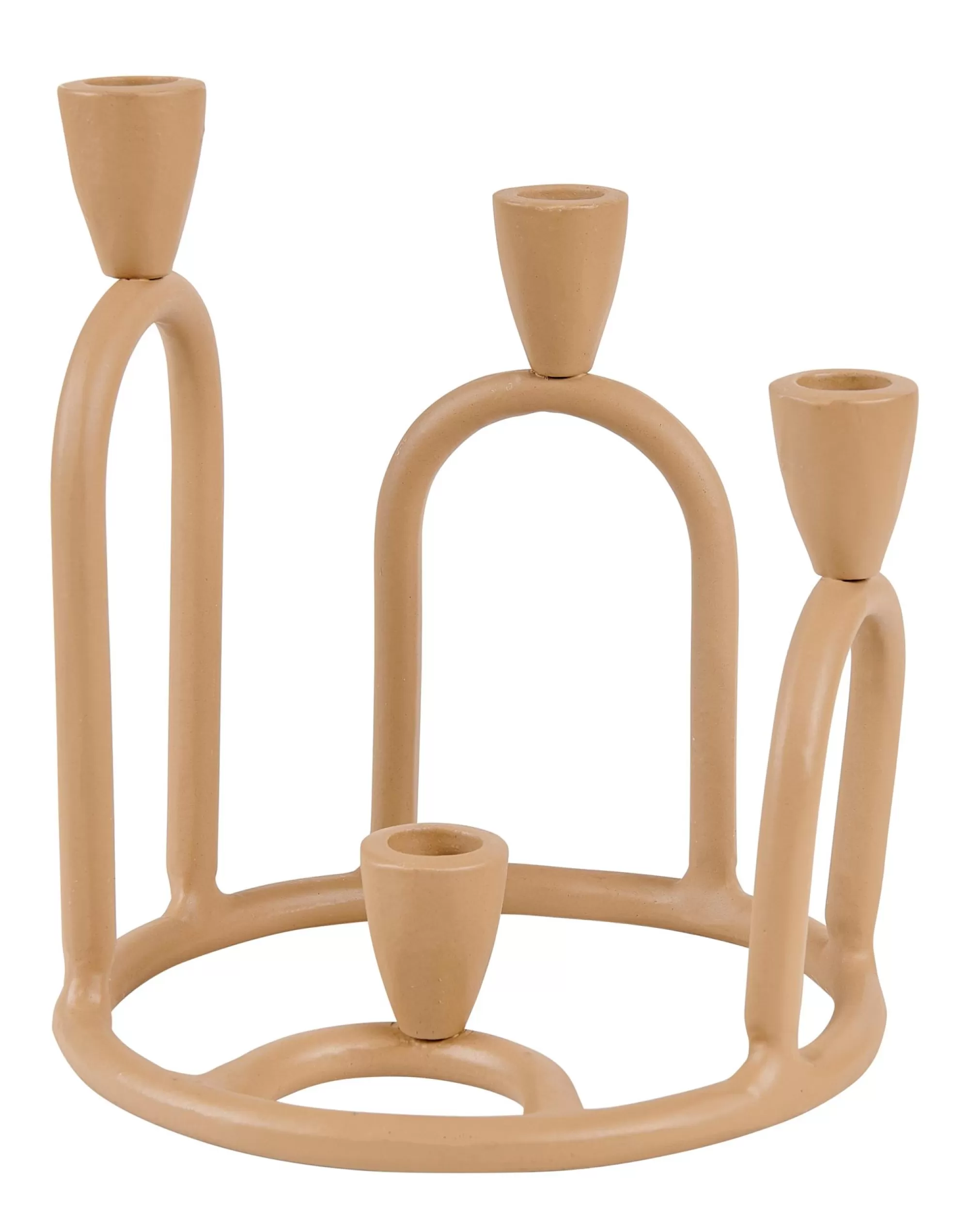 CASA Rings Candeliere Per 4 Candele Marrone Chiaro* Candelieri