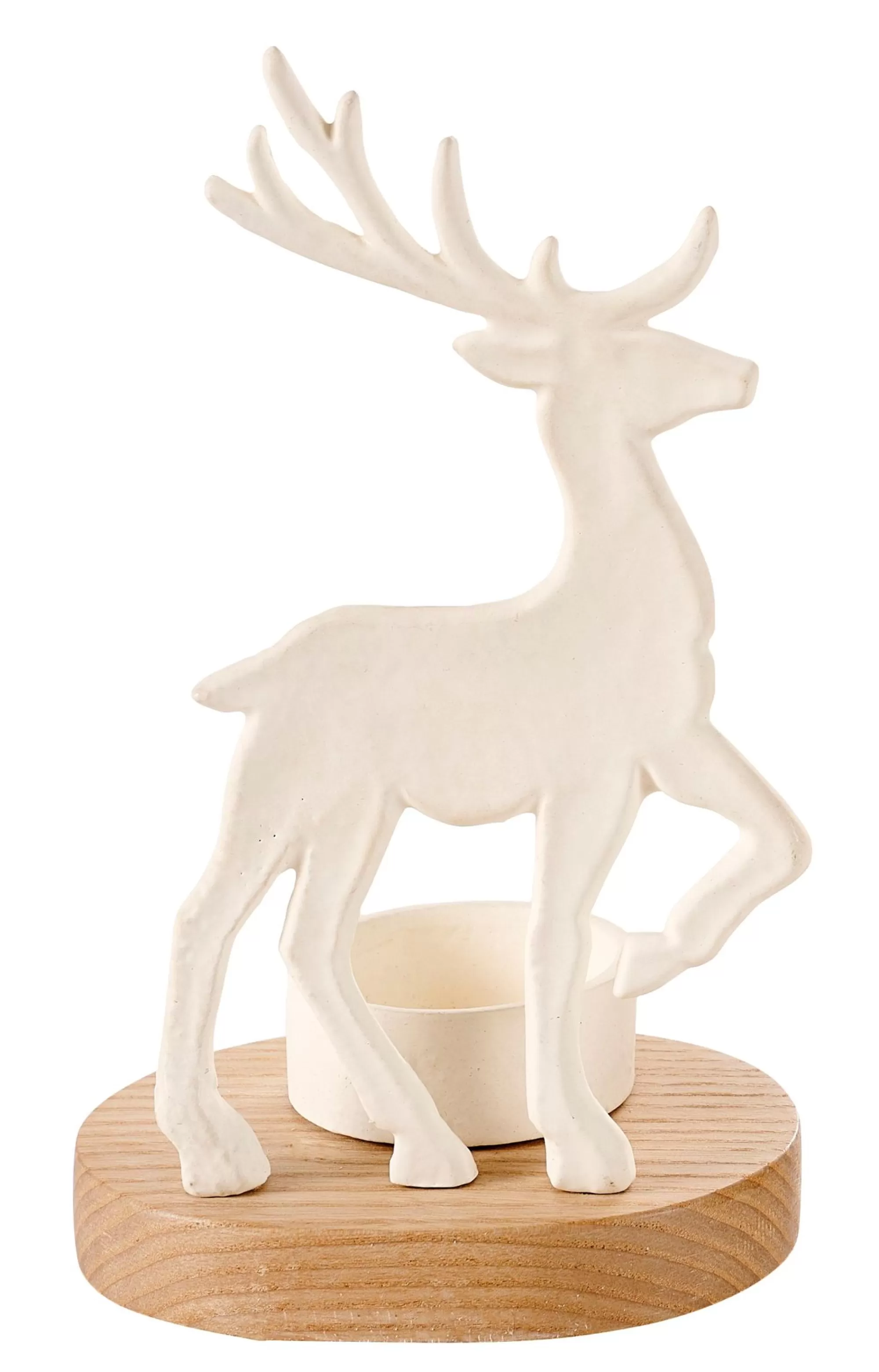 CASA Scandy Deer Portalumini Bianco, Naturale* Portalumini