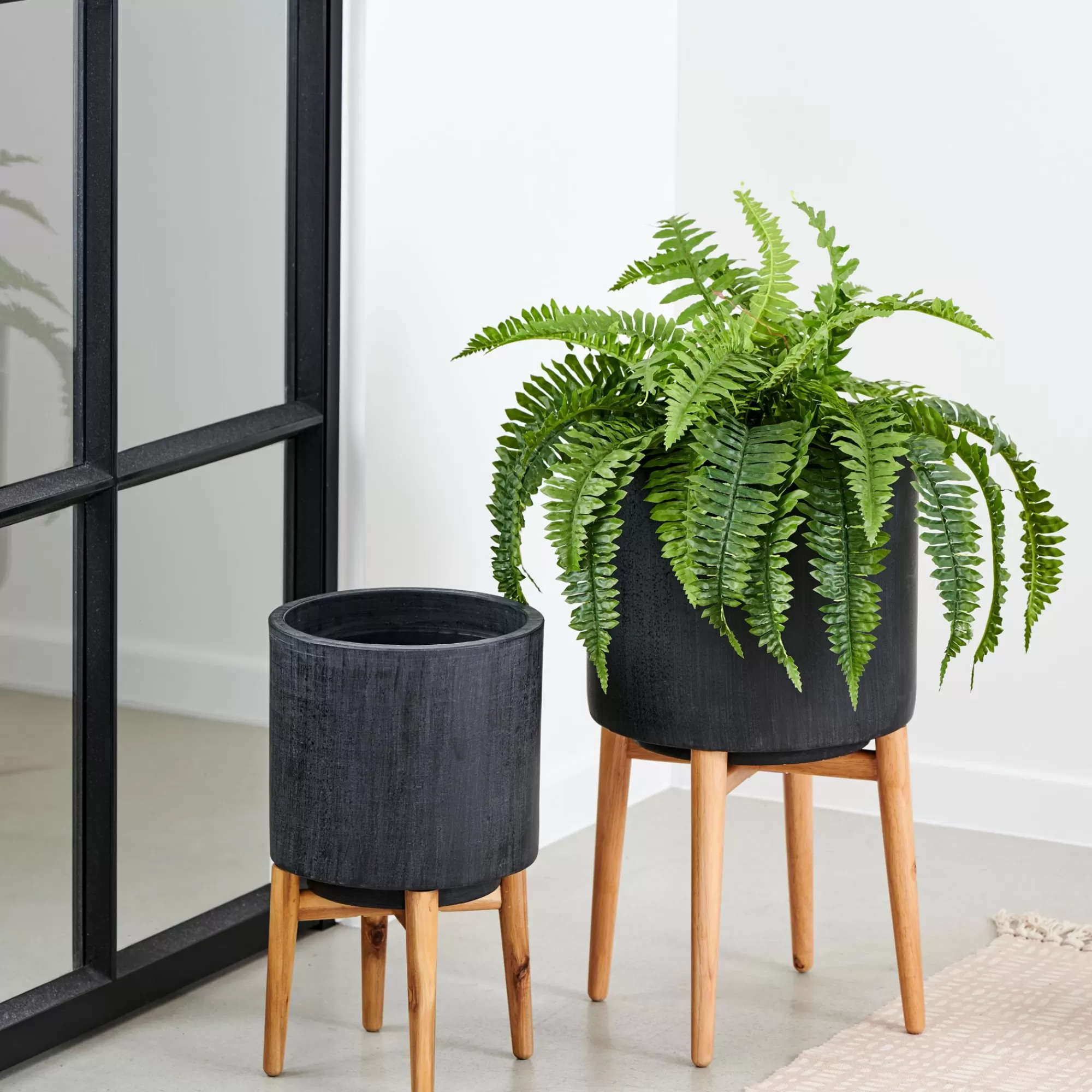 CASA Scuro Vaso Per Piante Nero* Supporti Per Piante