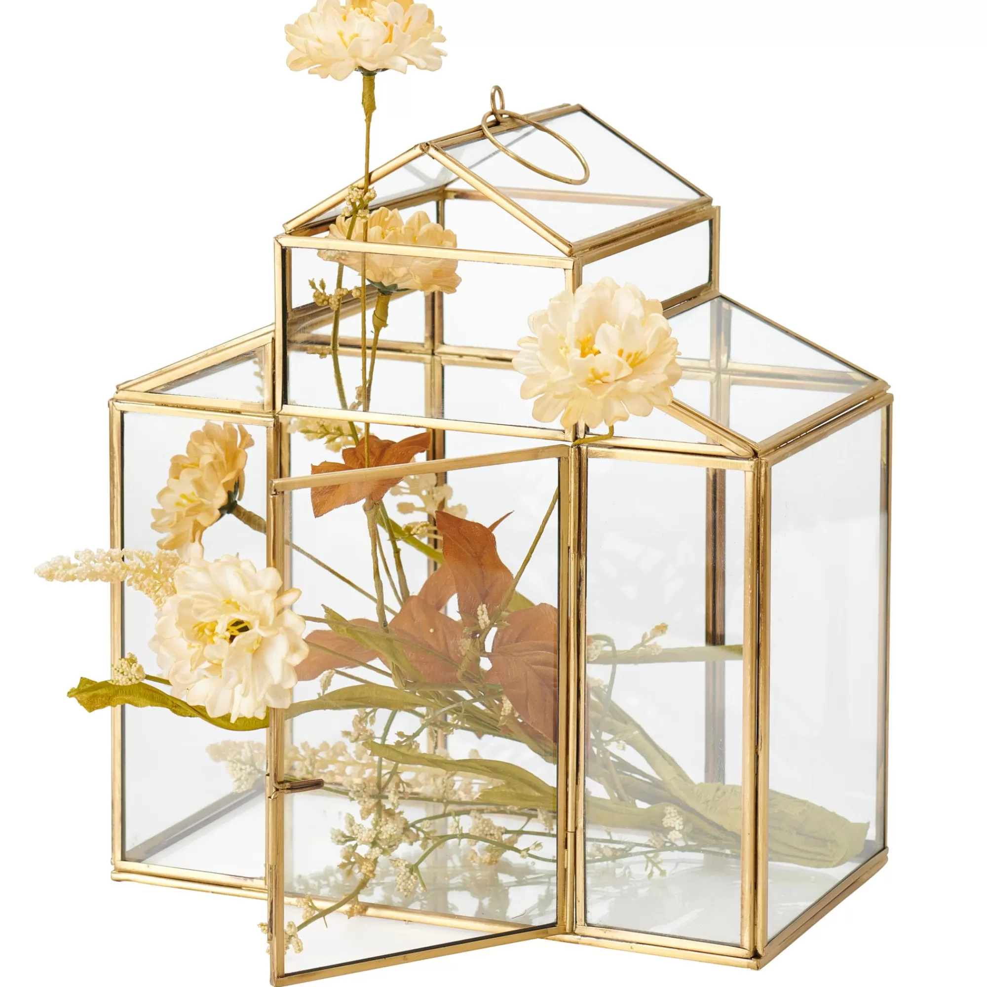 CASA Serre Terrario Per Piante Dorato* Supporti Per Piante