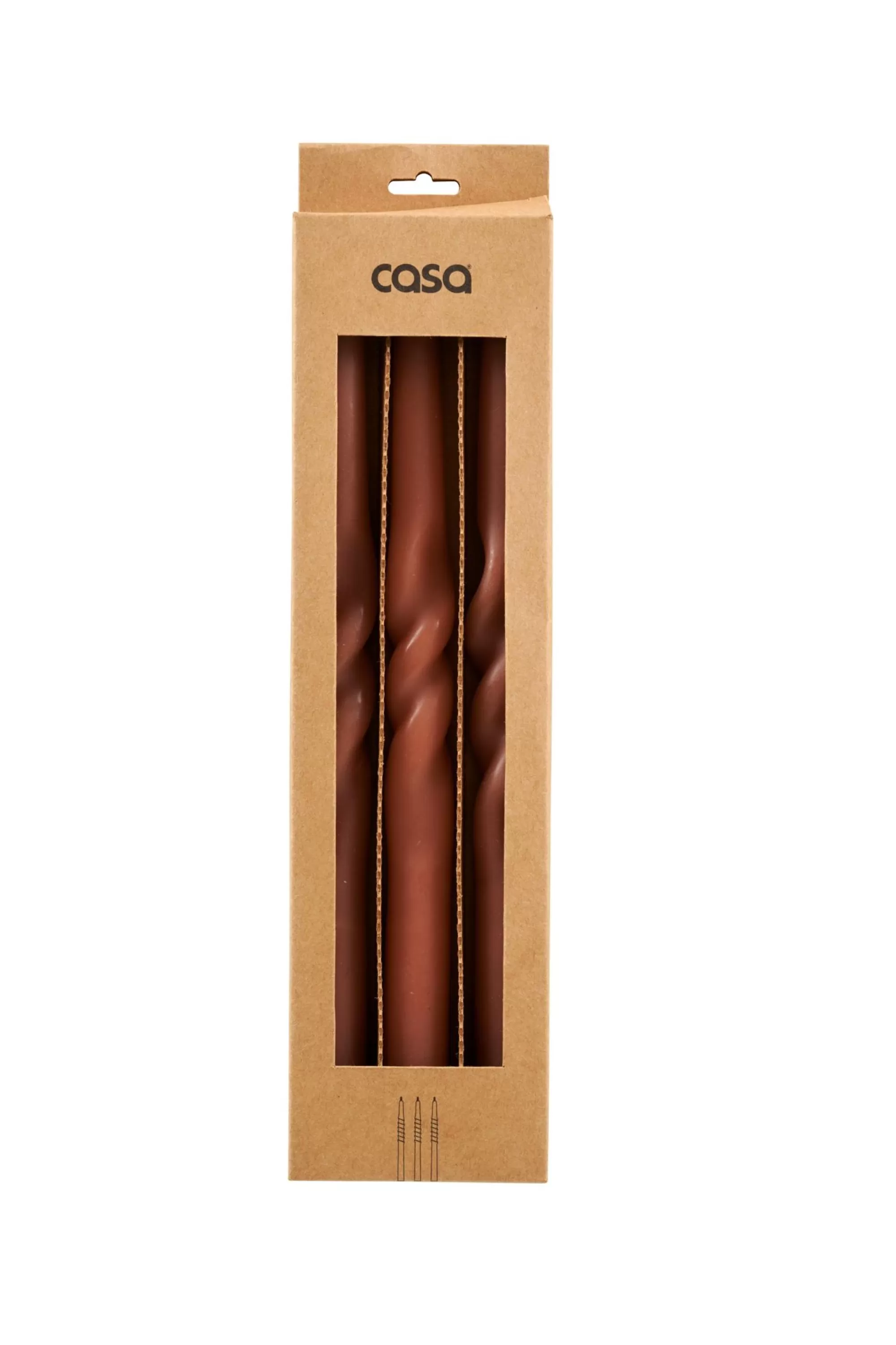 CASA Spiral Candela Marrone* Candele
