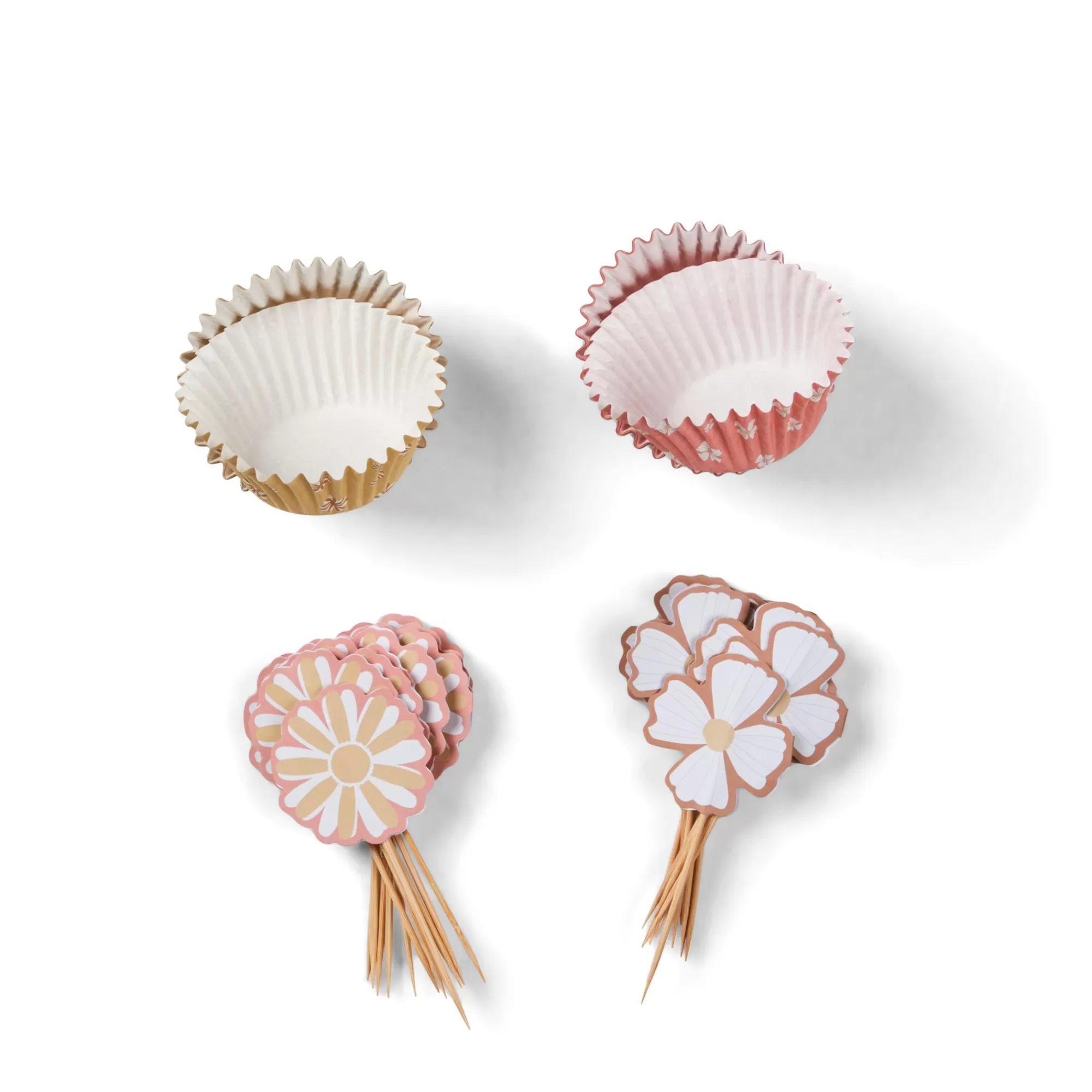 CASA Springtime Set Cupcake Set Di 48 Menta, Viola Chiaro* Stampi