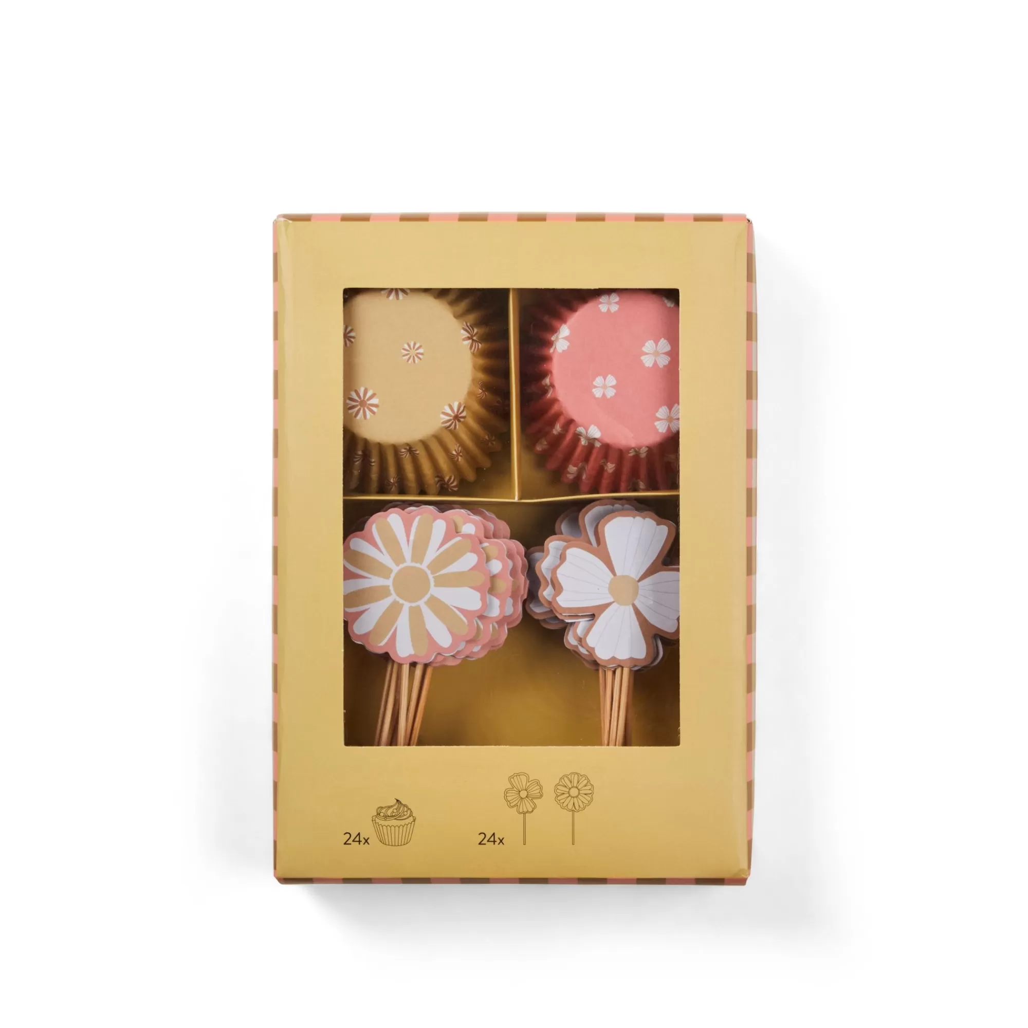 CASA Springtime Set Cupcake Set Di 48 Menta, Viola Chiaro* Stampi