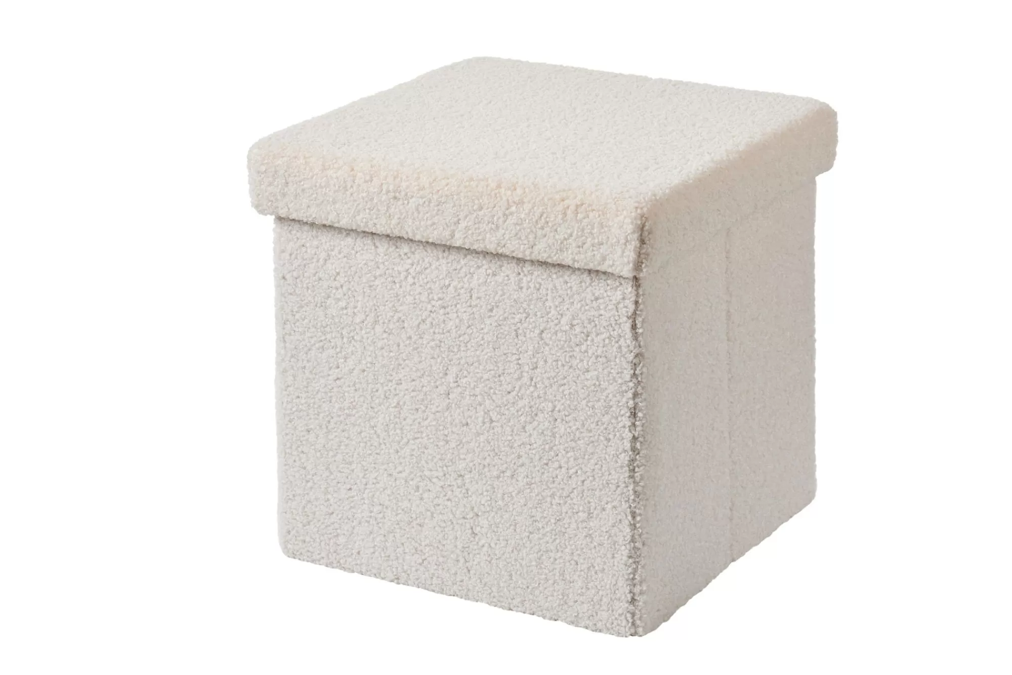 CASA Stor Pouf Pieghevole Con Contenitore Bianco* Pouf Portatutto
