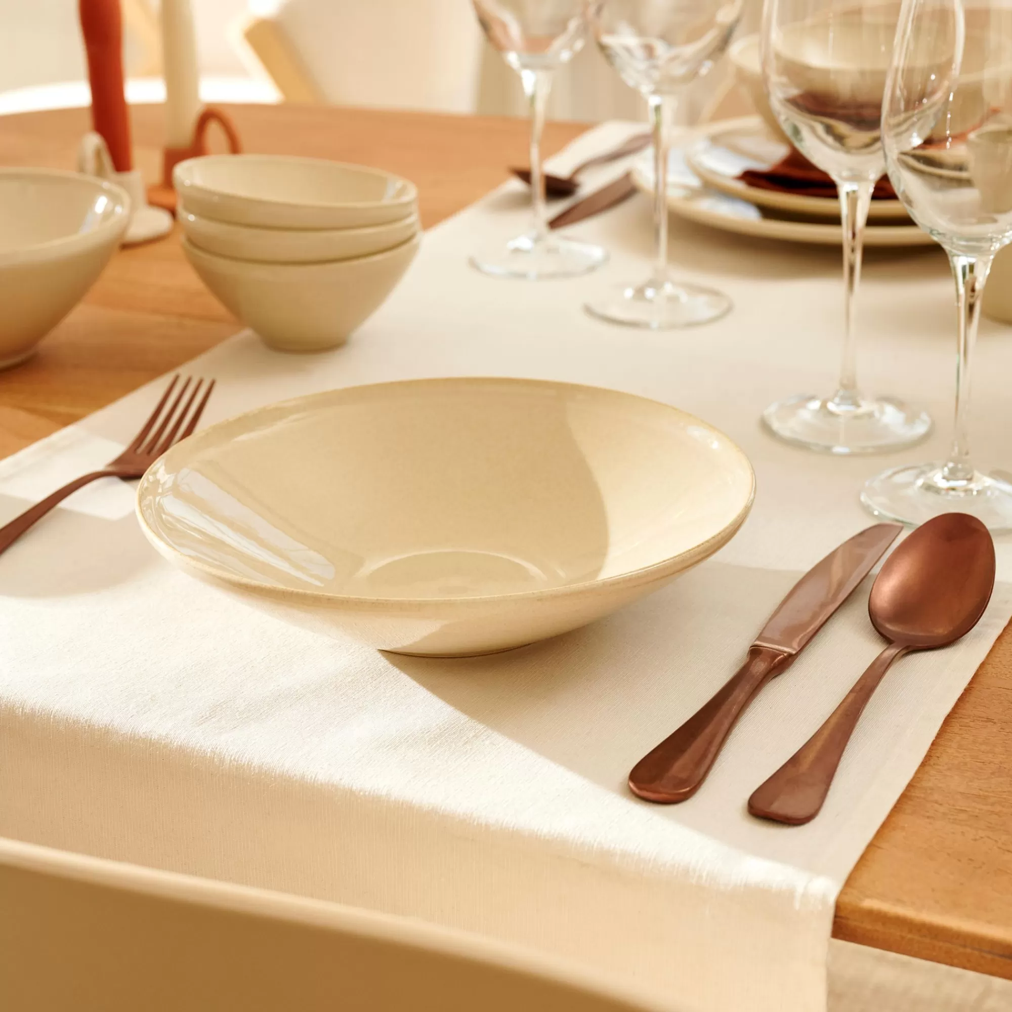 CASA Toko Sand Piatto Fondo Beige* Piatti
