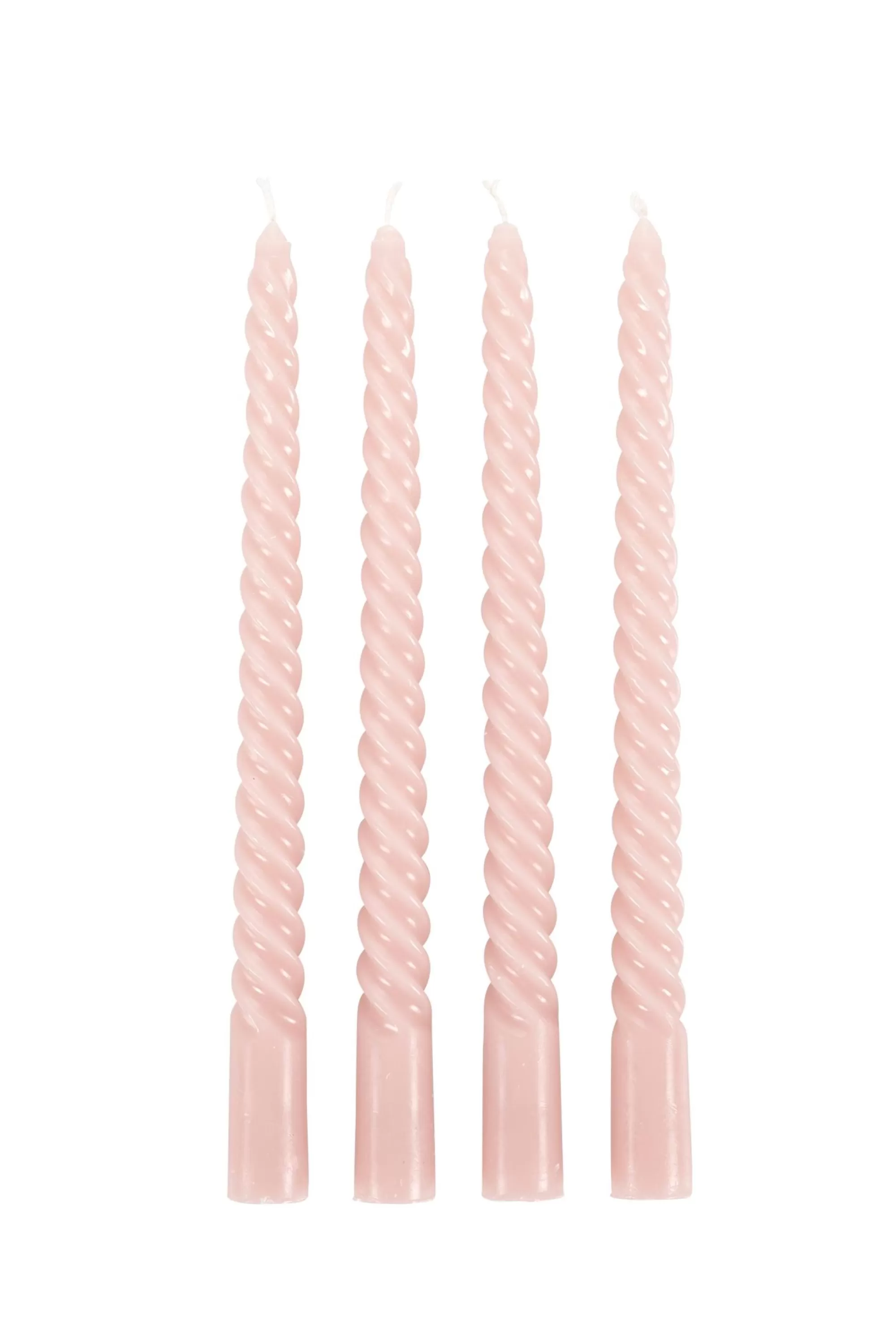 CASA Twist Candele Intrecciate Set Di 4 Rosa* Candele