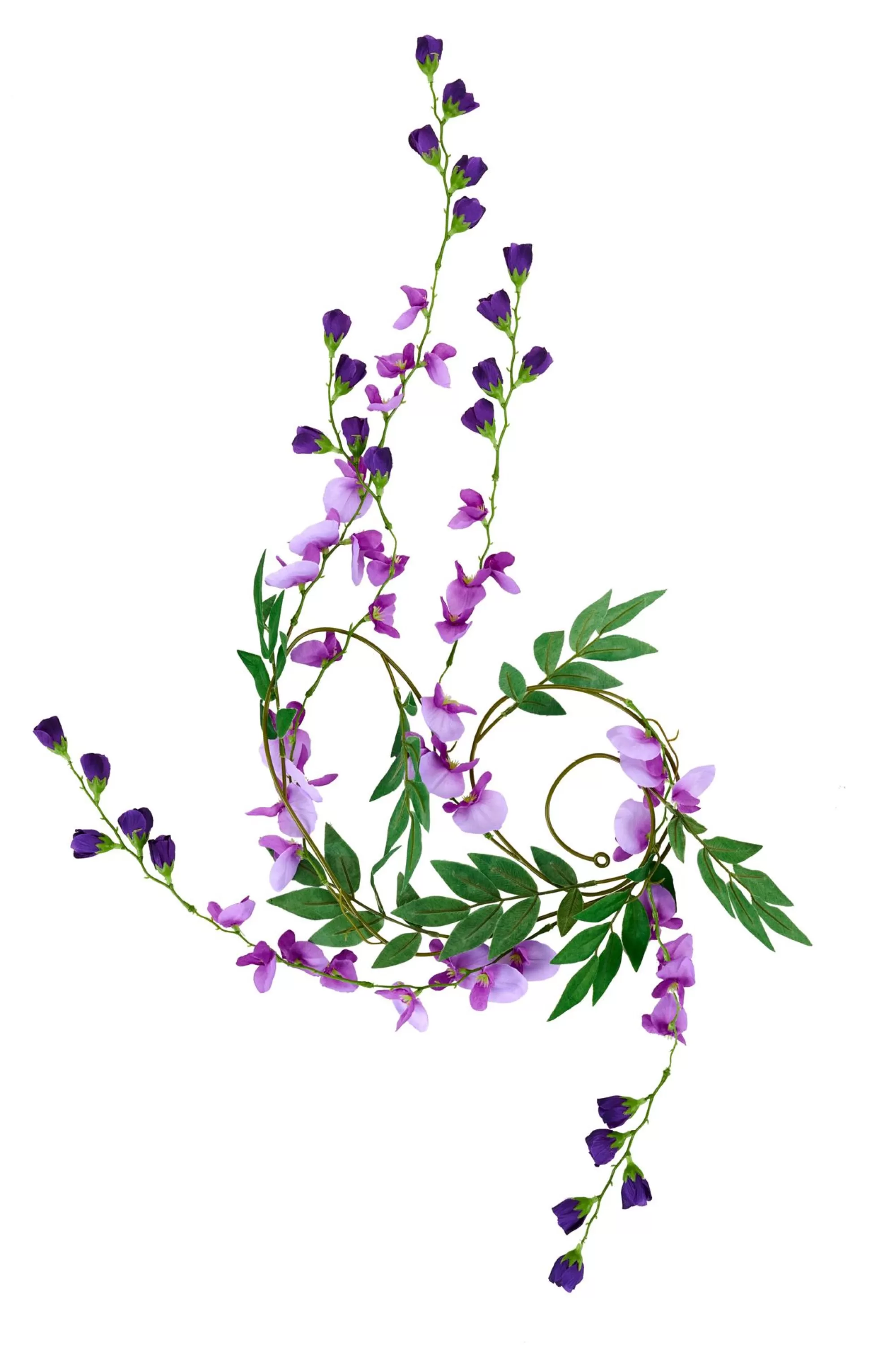 CASA Wisteria Ghirlanda Verde, Viola, Viola Chiaro* Rami Artificiali