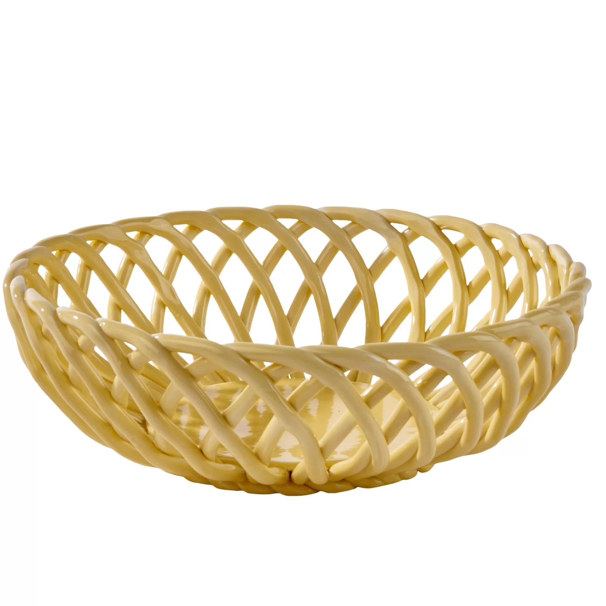 CASA Wovy Cesto Portafrutta Giallo Chiaro* Accessori Da Cucina